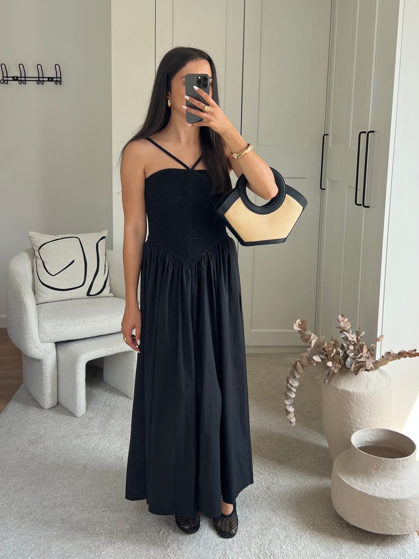 ROBE BRETELLE NOIRE