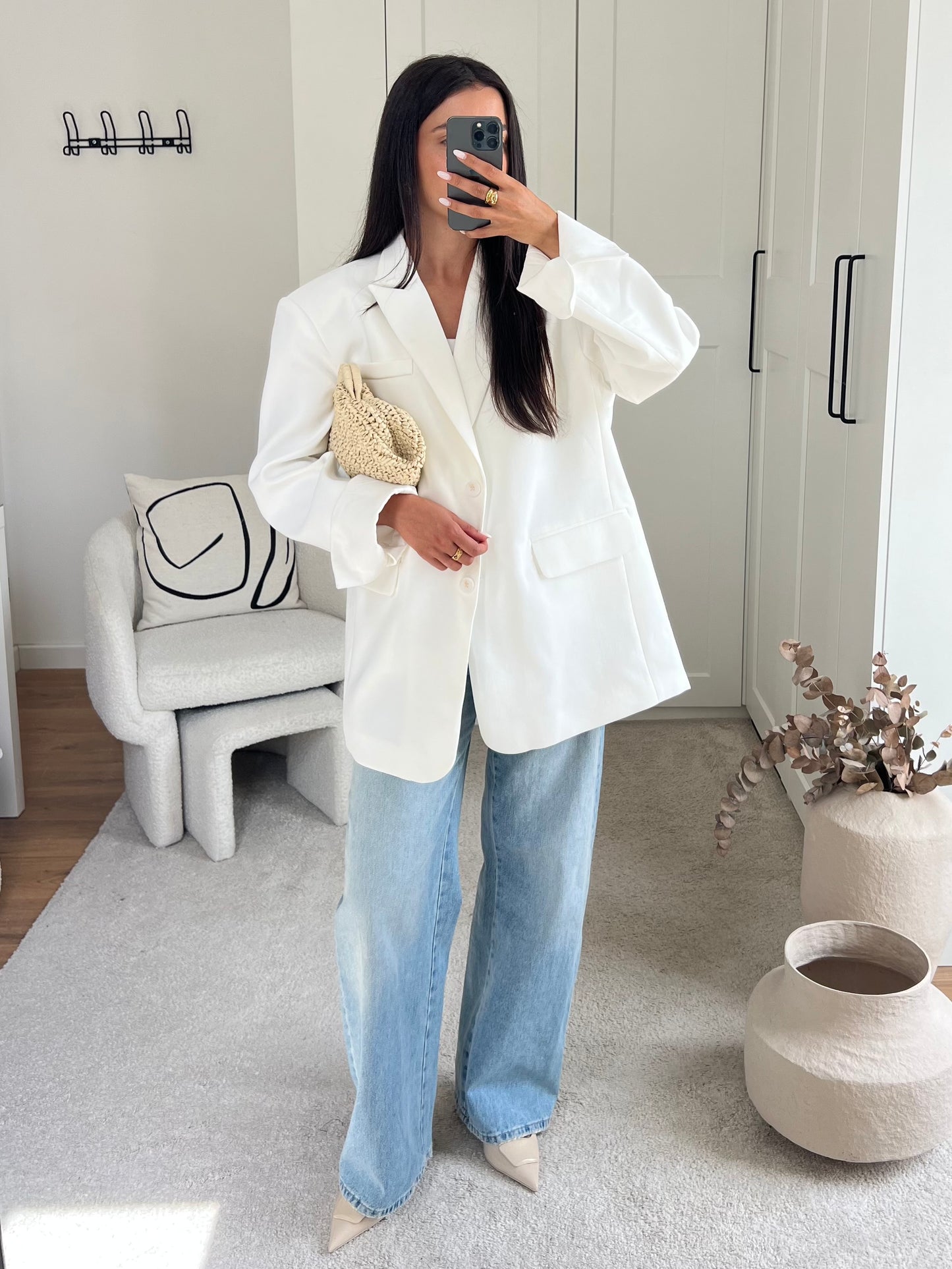 BLAZER OVERSIZE BLANC