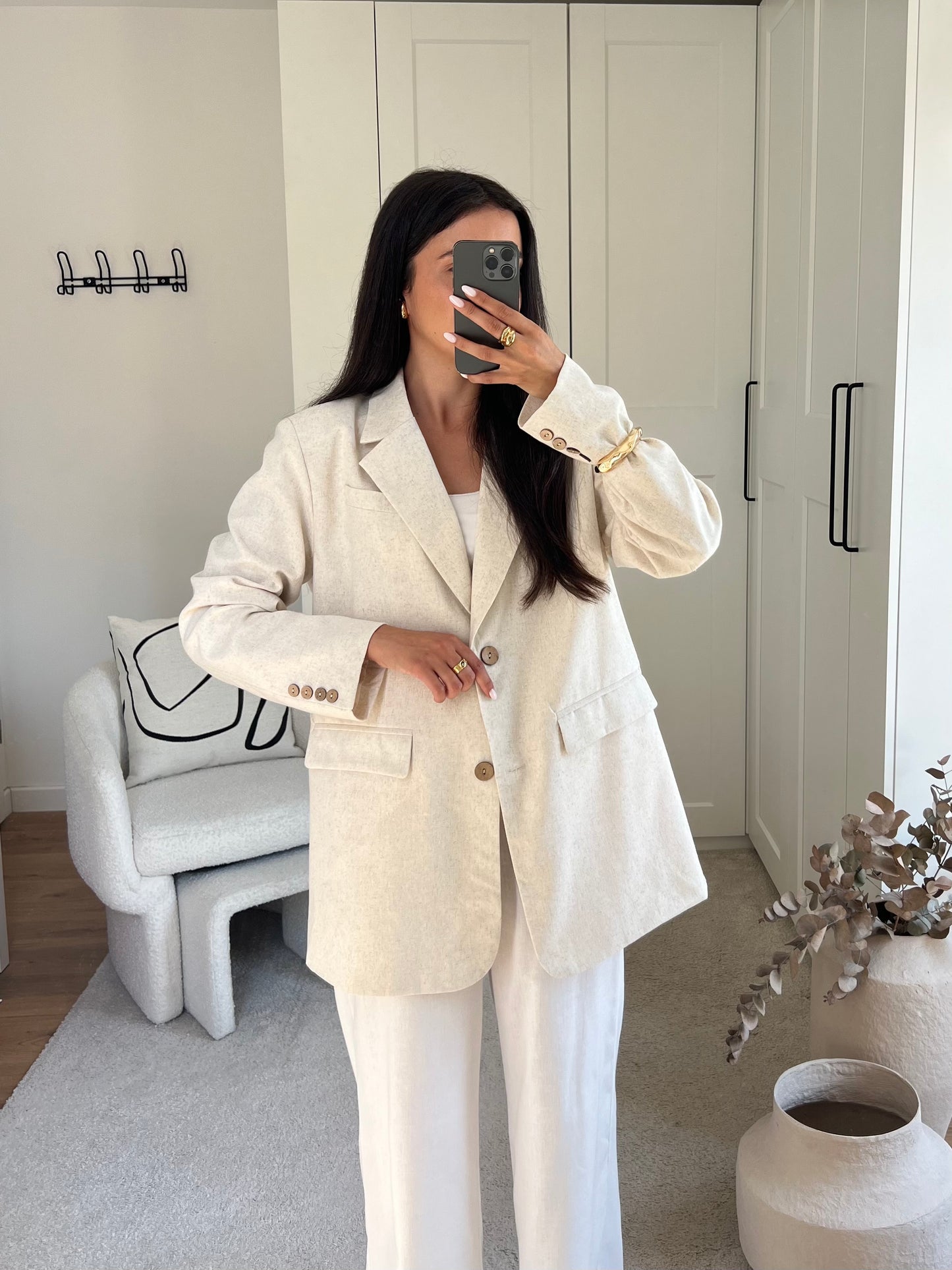 BLAZER LIN BEIGE