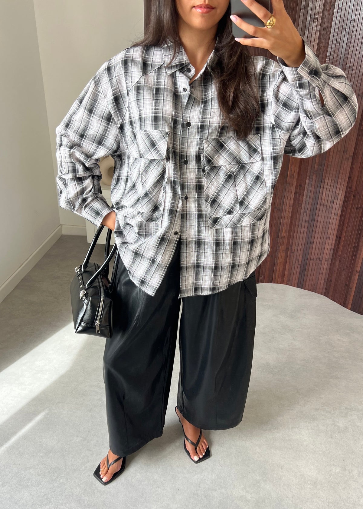 CHEMISE CARREAUX NOIRE