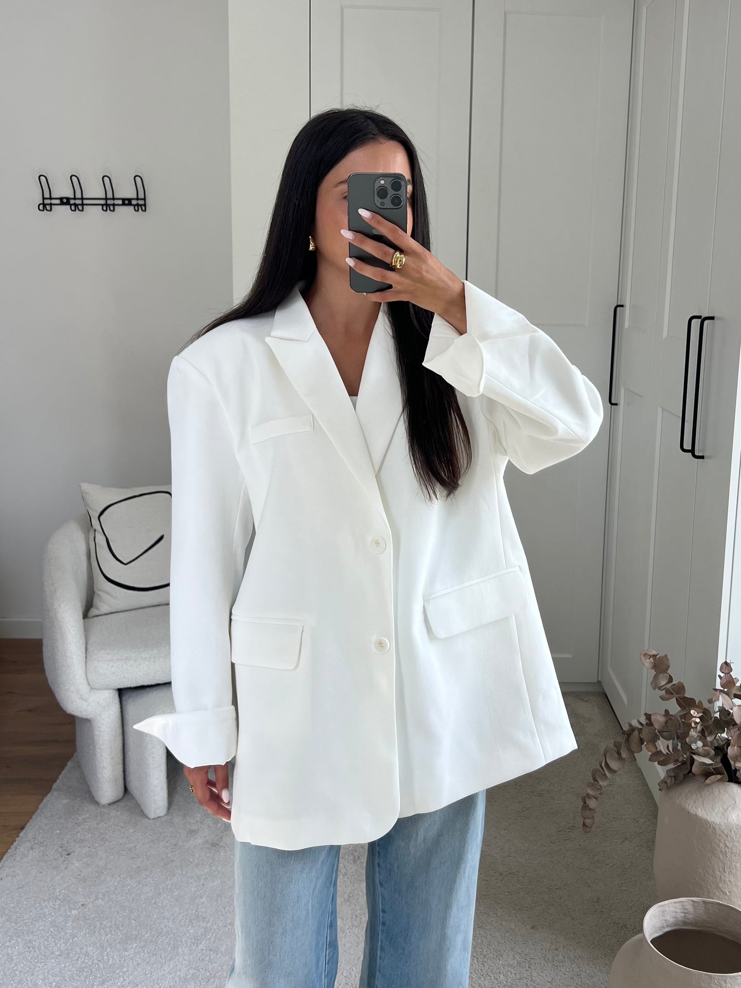BLAZER OVERSIZE BLANC