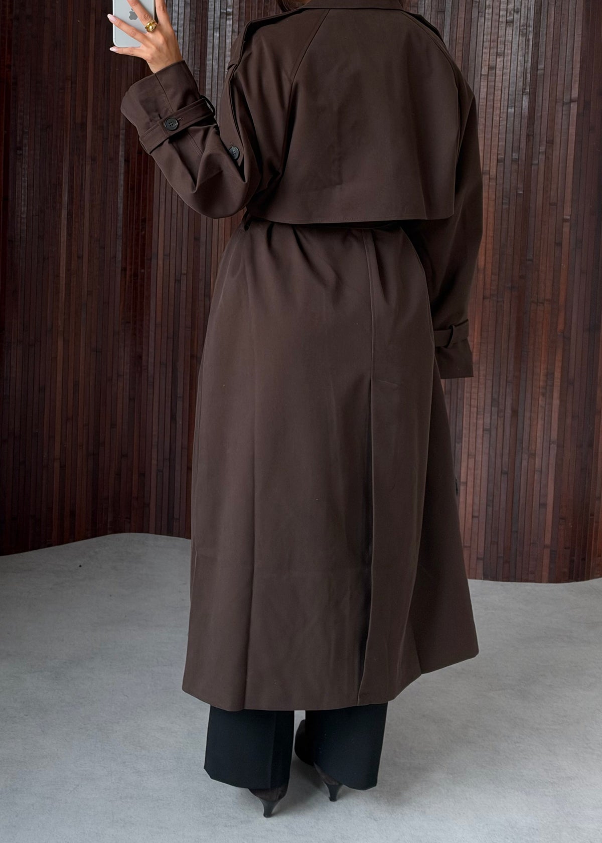 TRENCH MARRON PREMIUM