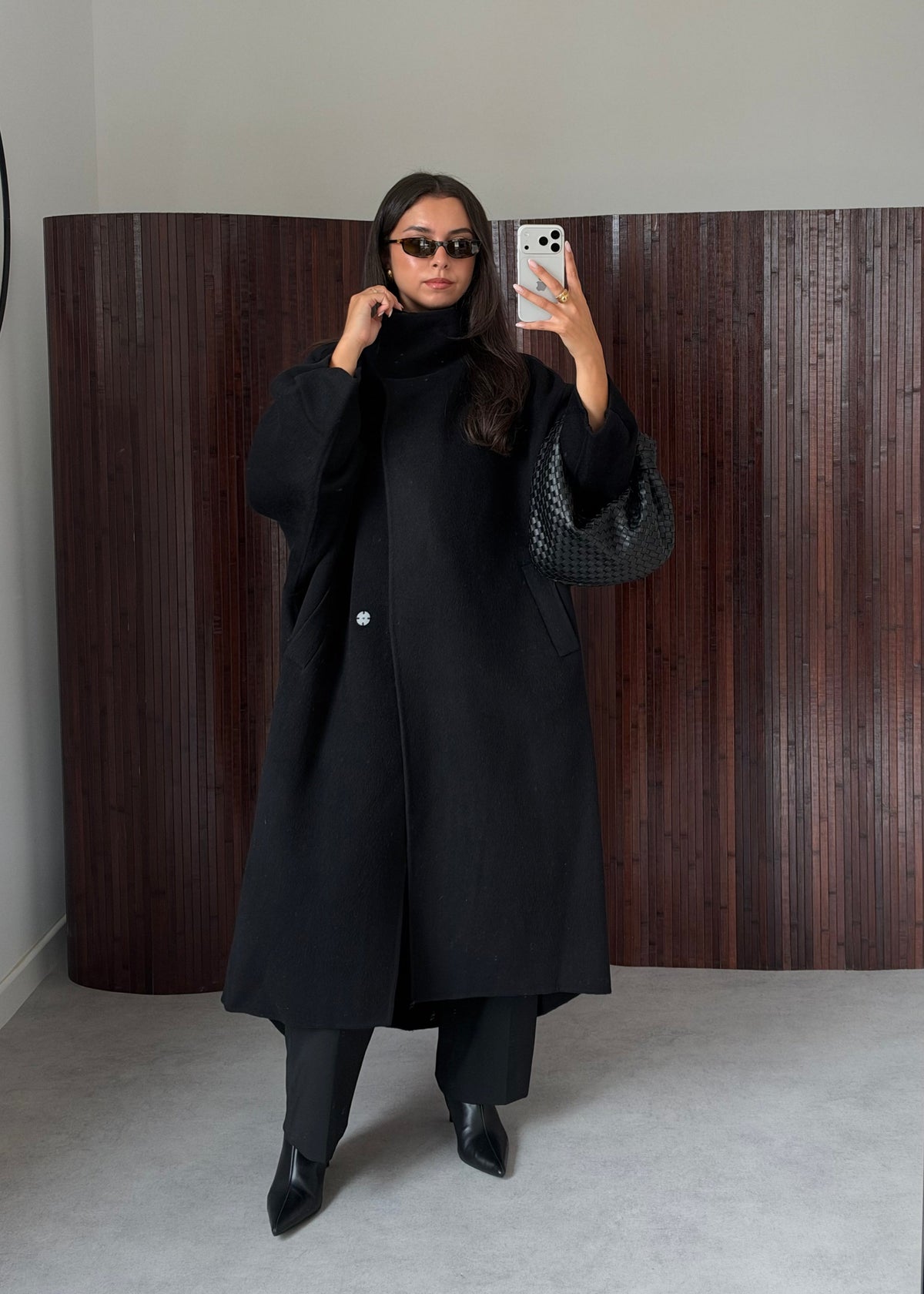 MANTEAU PREMIUM LAINE NOIR