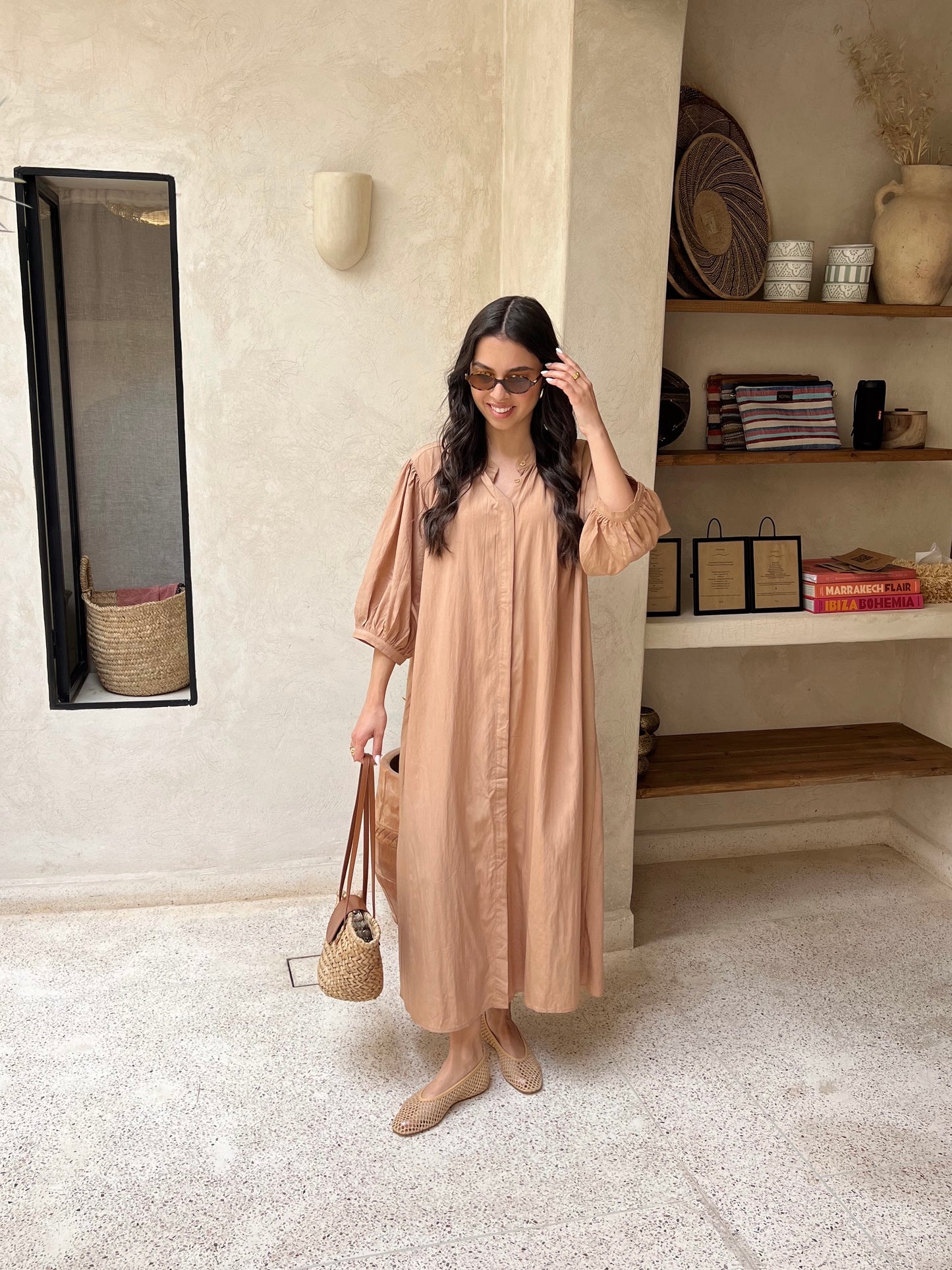 ROBE DUNA CAMEL CLAIR
