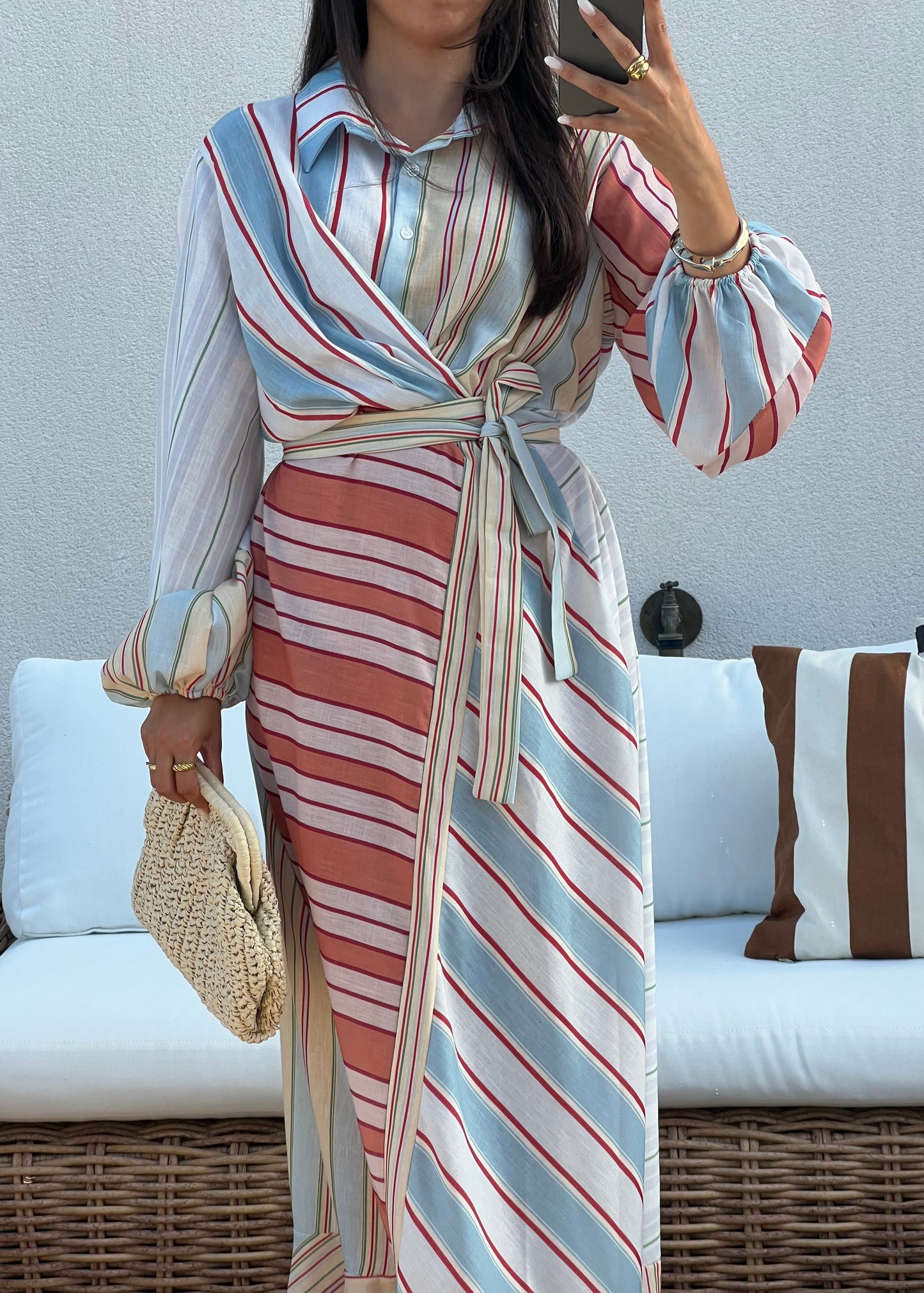 ROBE RAYURES COLORÉES