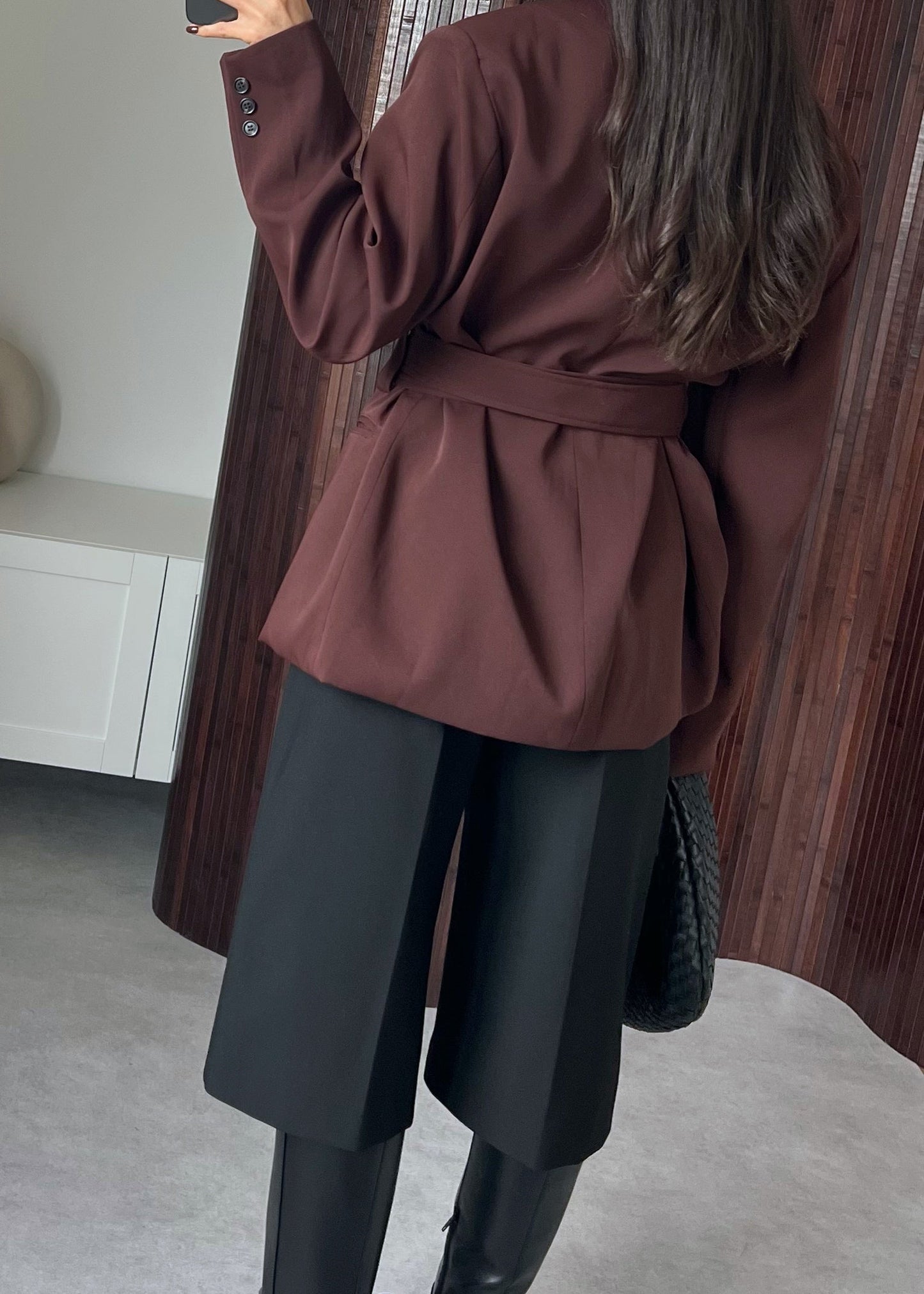 BLAZER À NOUER BORDEAUX