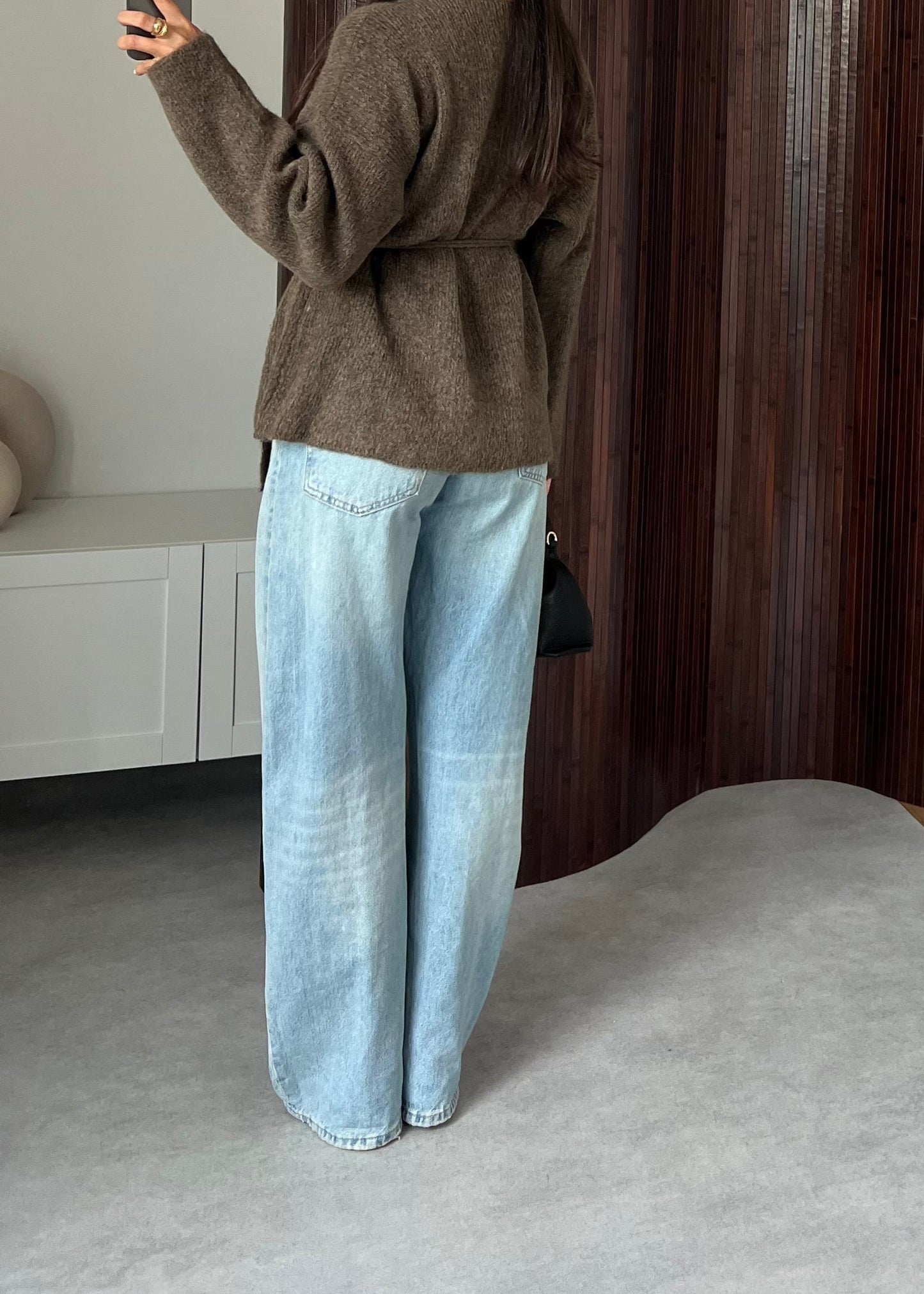 GILET À NOUER TAUPE