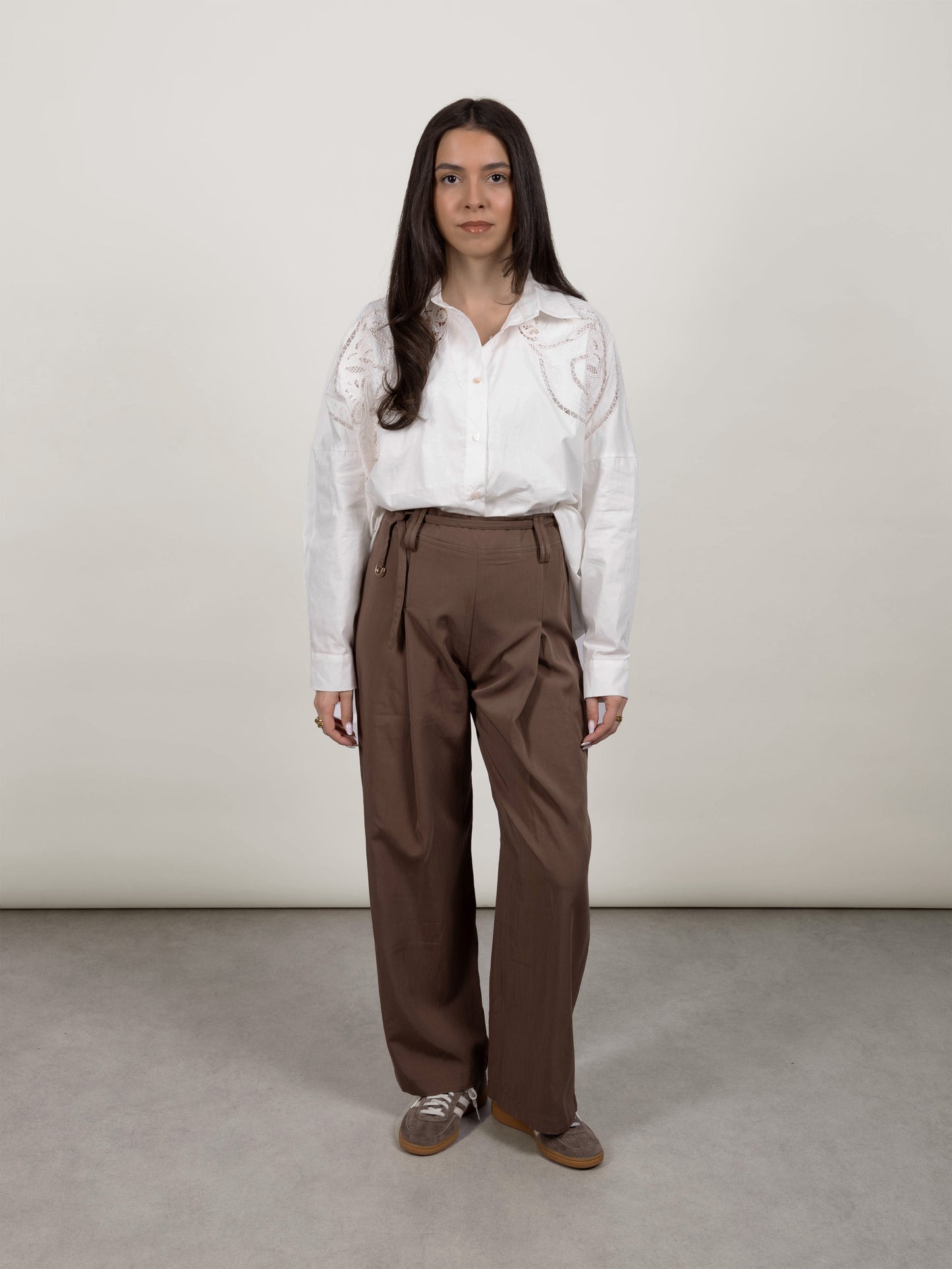 CHEMISE AJOURÉE BLANCHE