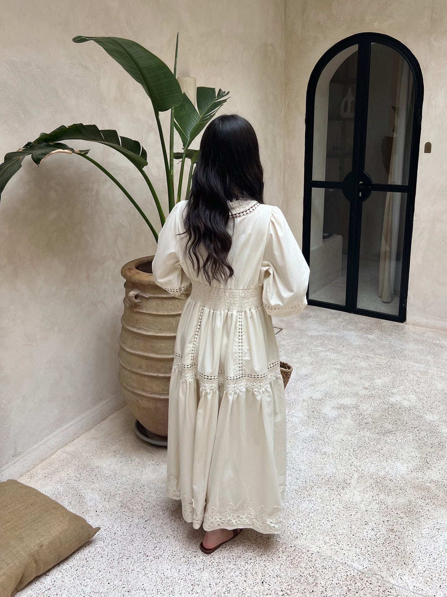 INAYA BEIGE LINEN DRESS