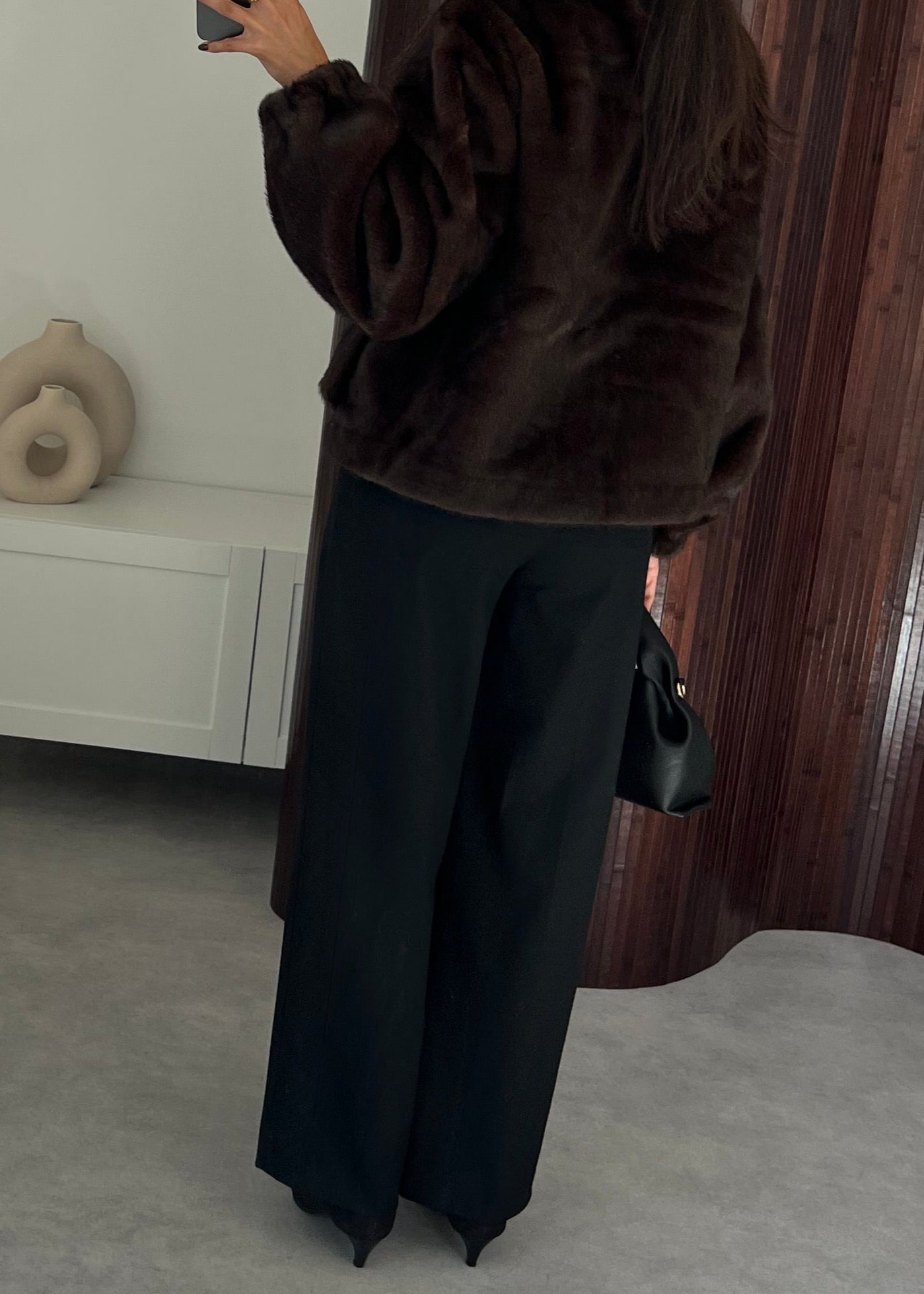 FAUSSE FOURRURE MARRON