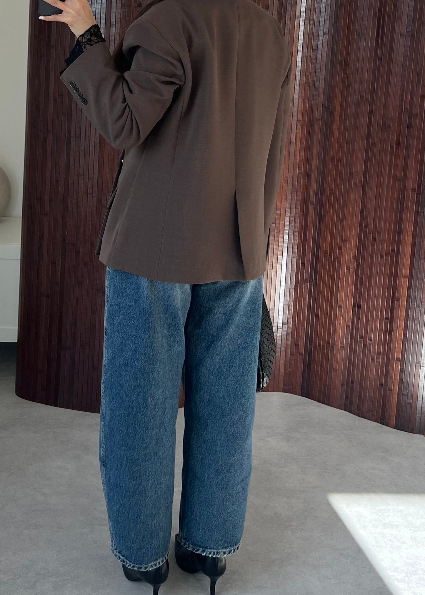 BLAZER CROISÉ MARRON