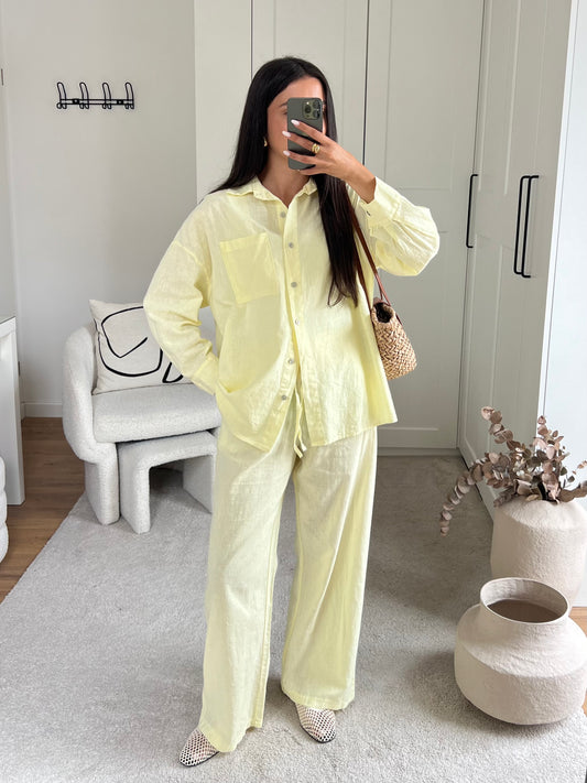 ENSEMBLE LIN JAUNE