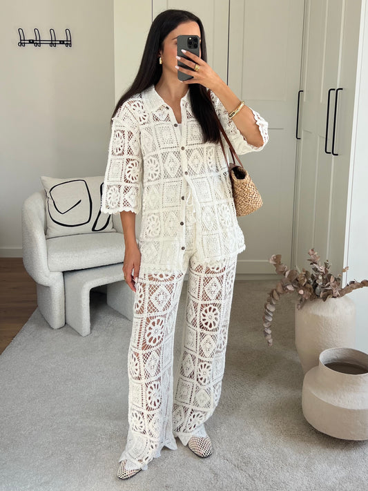 ENSEMBLE CROCHET BLANC
