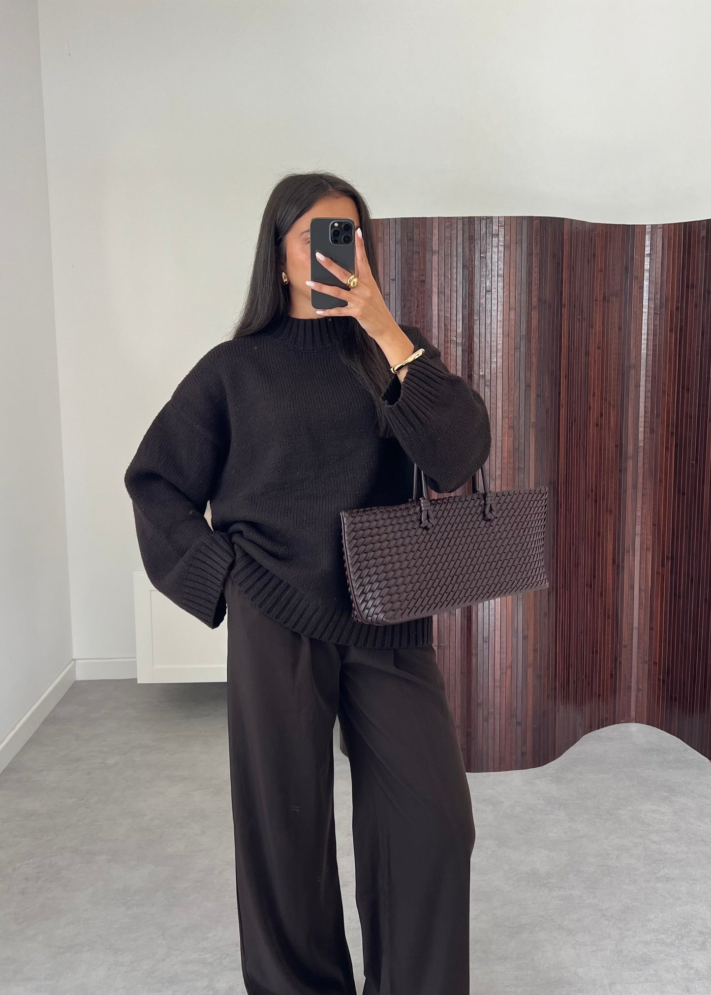 PULL COL MONTANT CHOCO