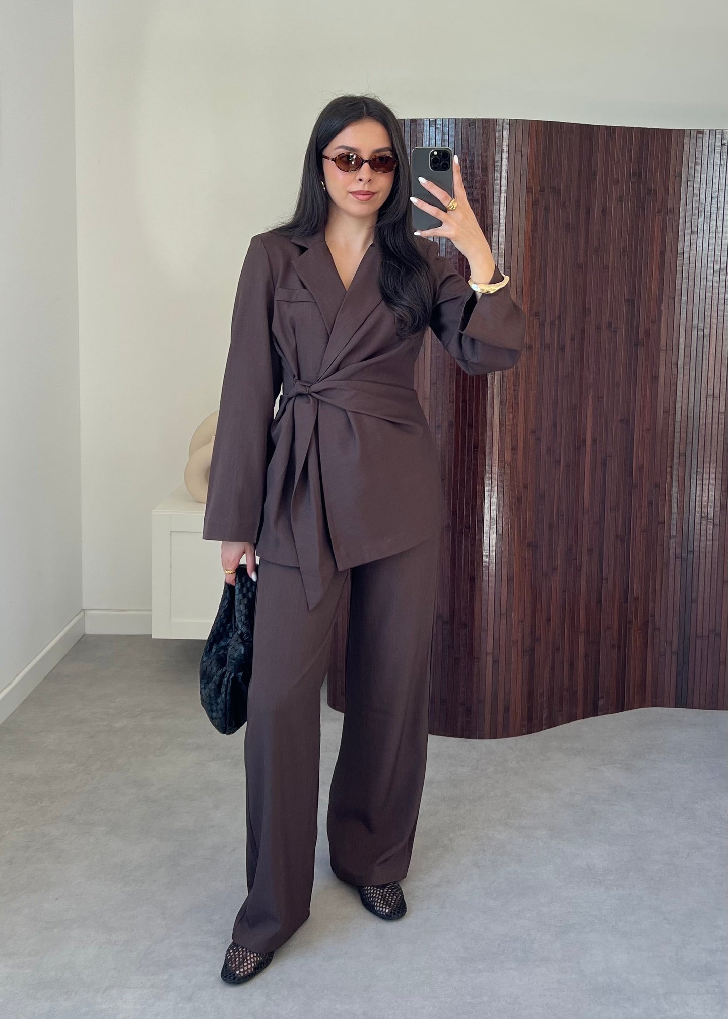 ENSEMBLE BLAZER MARRON