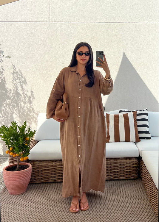 ROBE LIN CAMEL