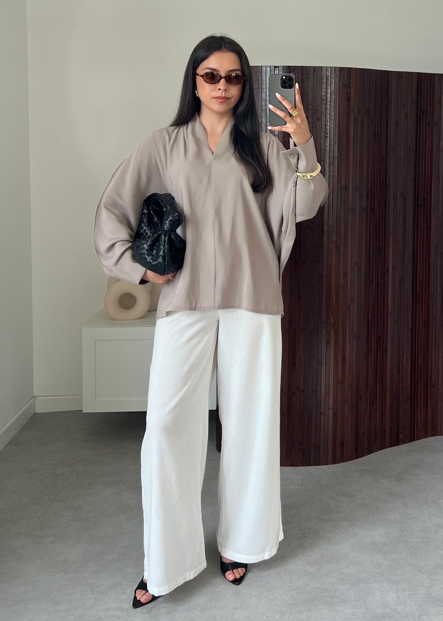 BLOUSE CLASSY TAUPE