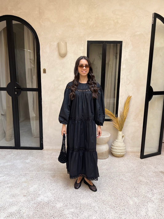 BLACK CLEA DRESS