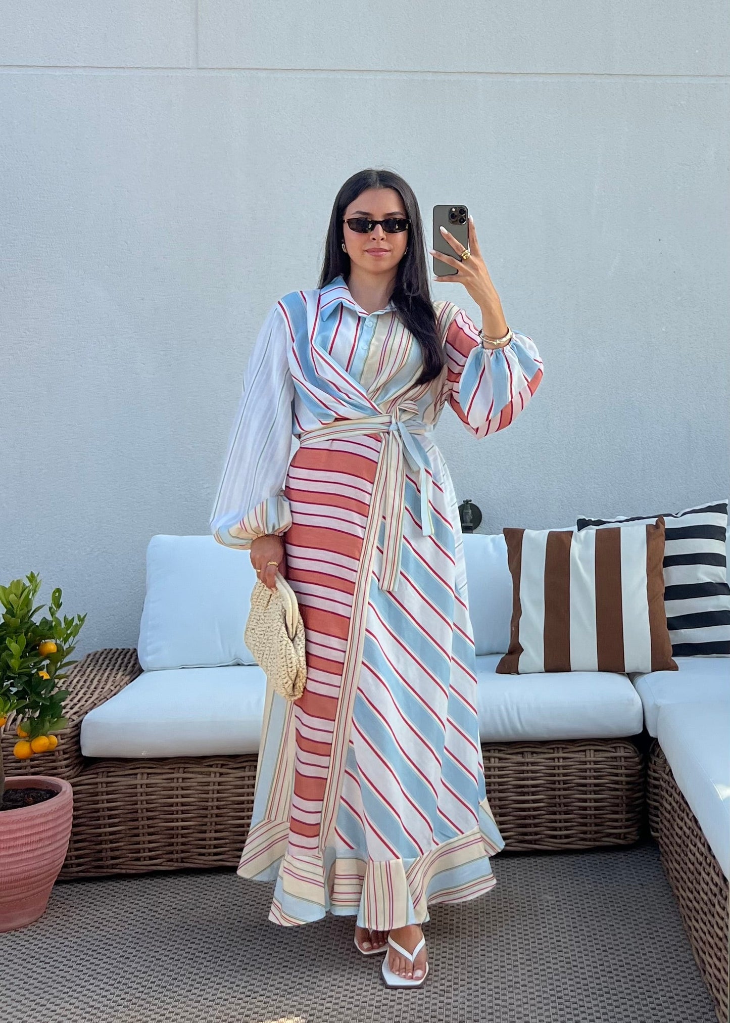ROBE RAYURES COLORÉES