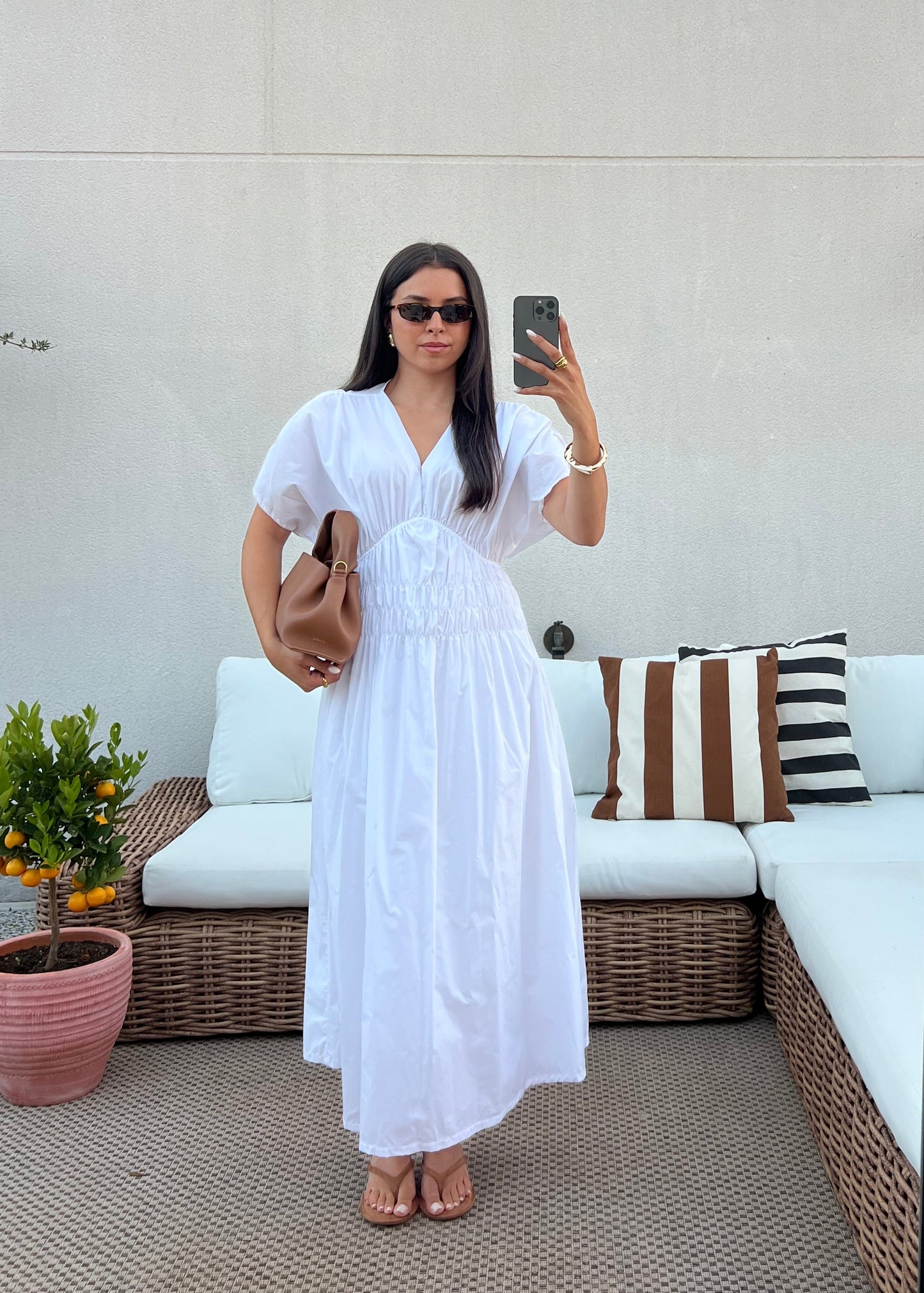 ROBE MANCHE COURTE BLANCHE