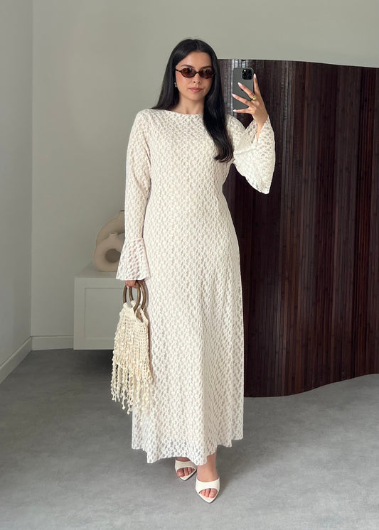 PRÉCOMMANDE ROBE DENTELLE ÉCRU