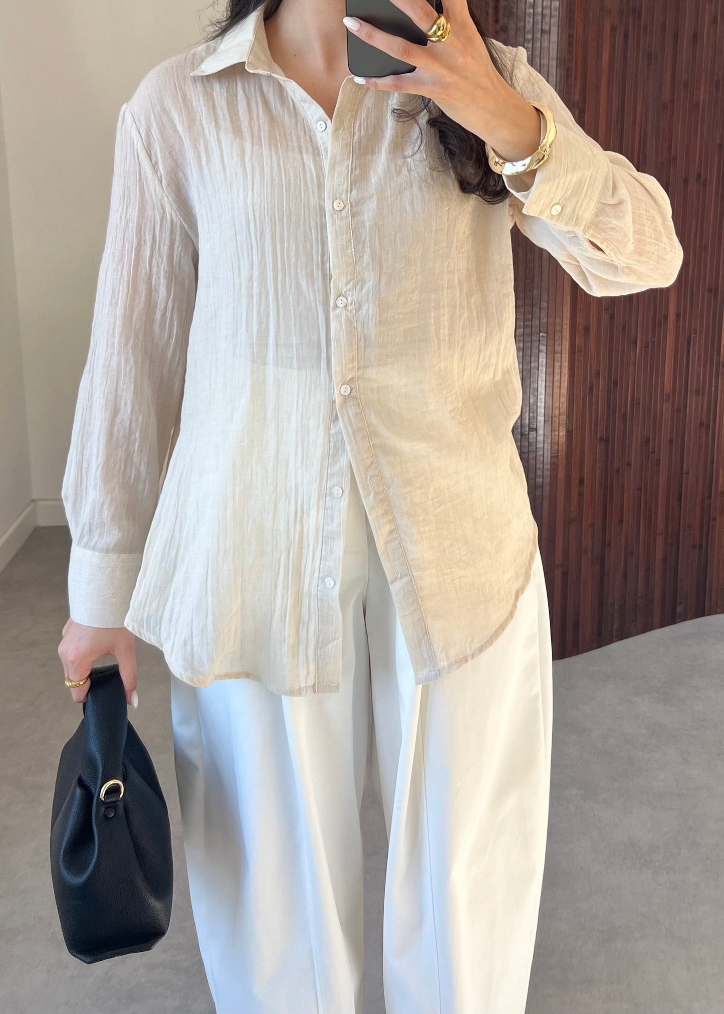 CHEMISE BEIGE