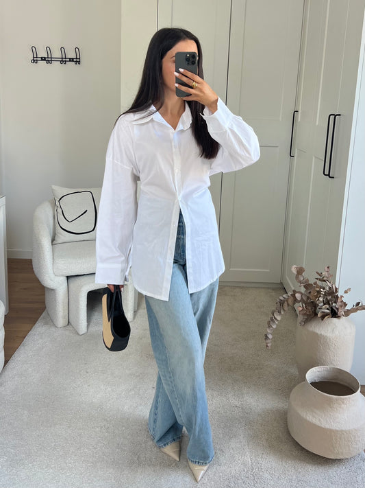 CHEMISE À NOUER BLANCHE