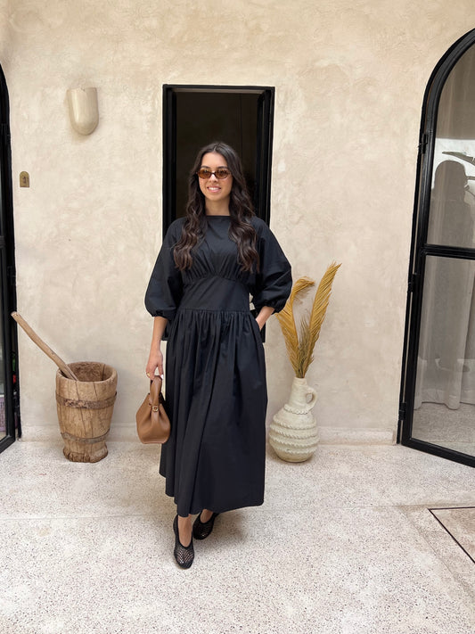 BLACK CINTRA DRESS