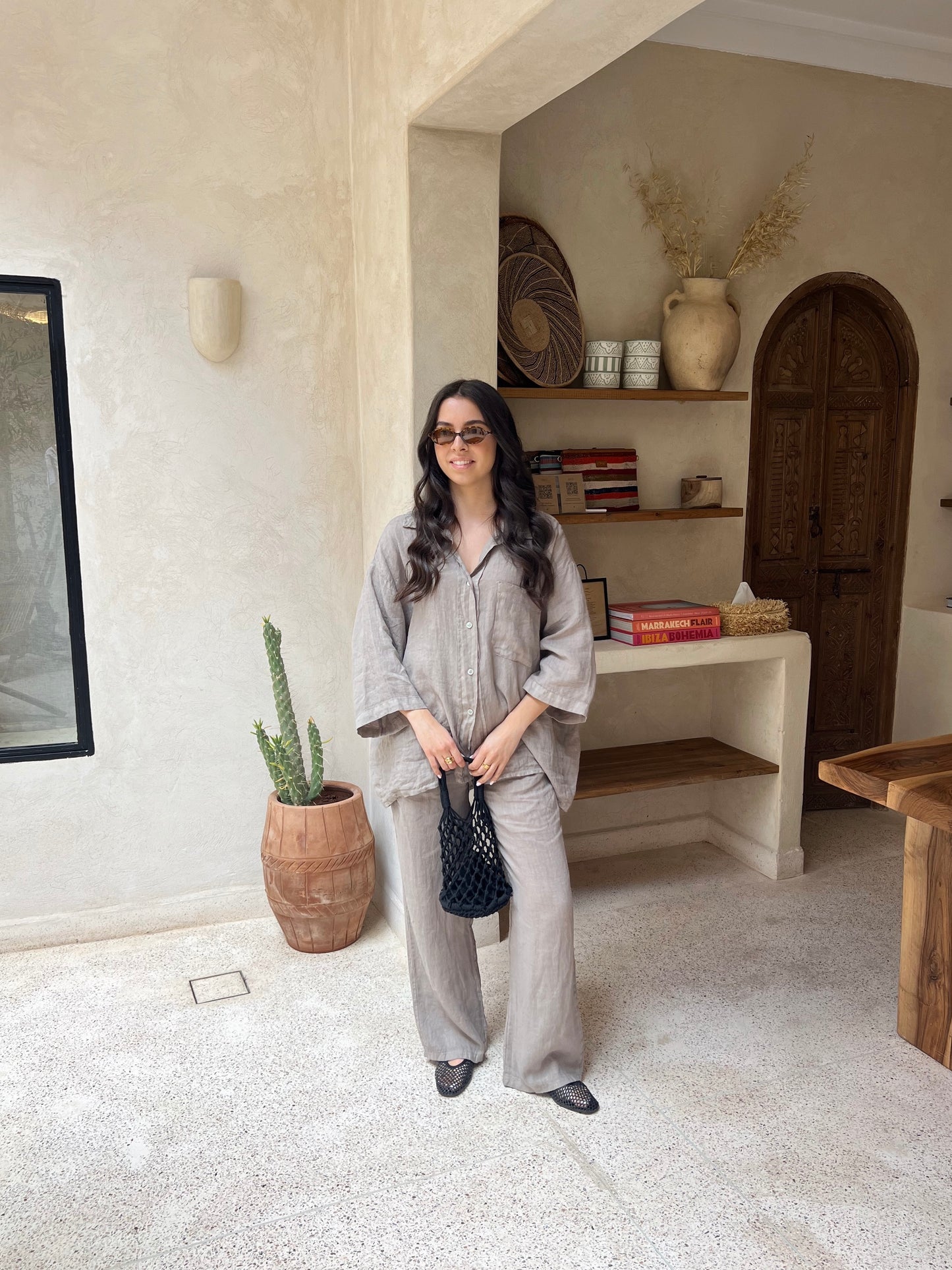 ENSEMBLE SUPERIEUR LIN TAUPE