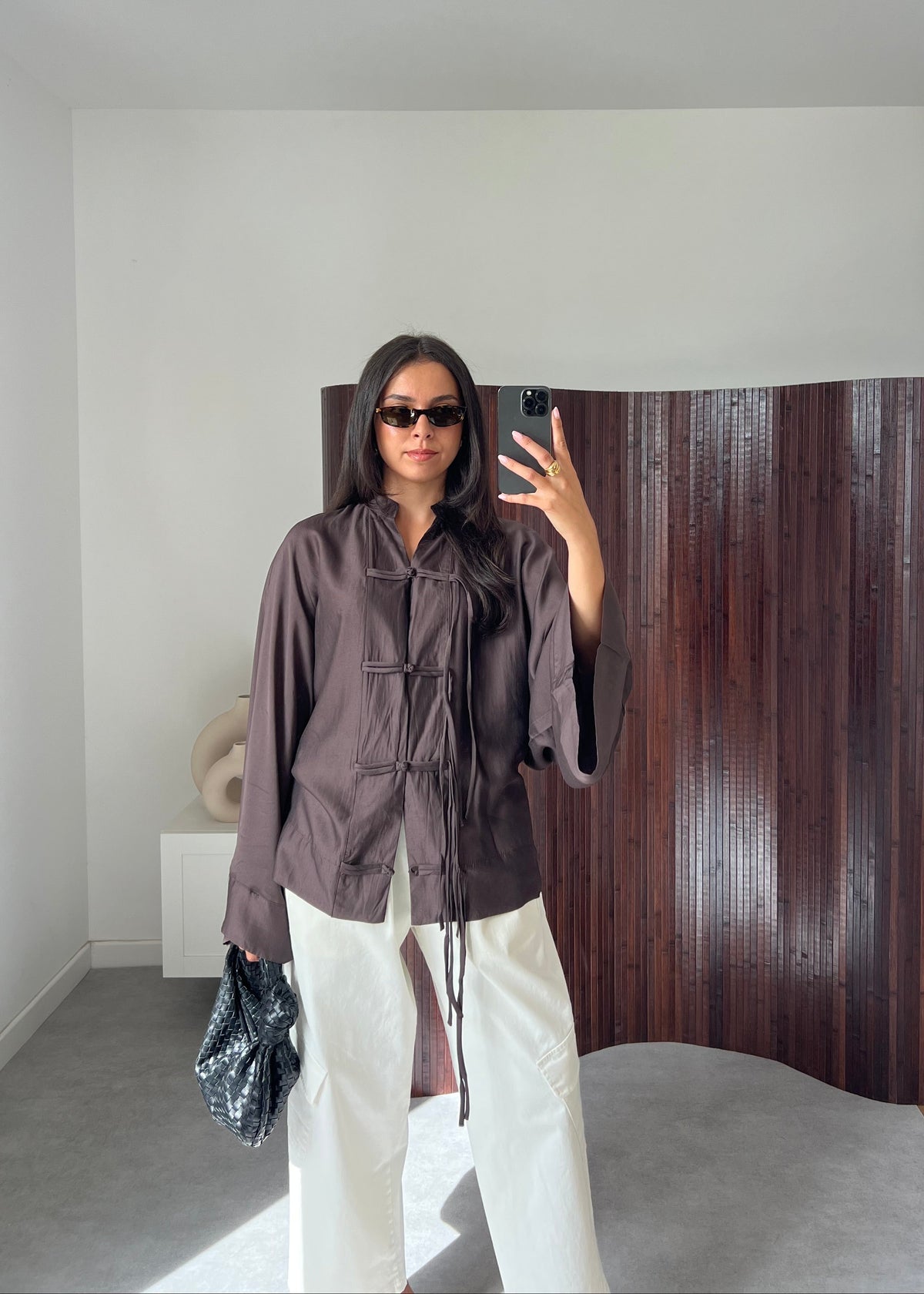 BLOUSE MARRON
