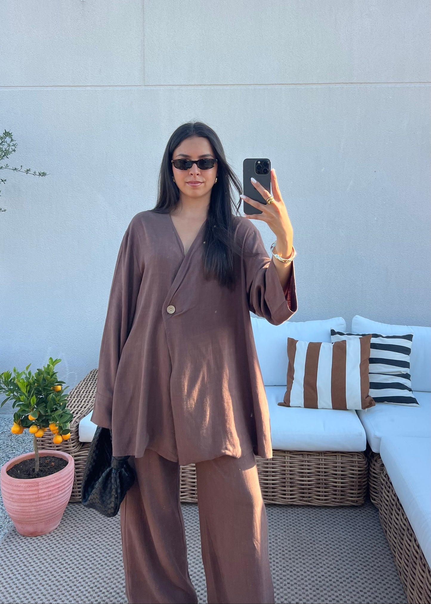 ENSEMBLE LIN MINA MARRON
