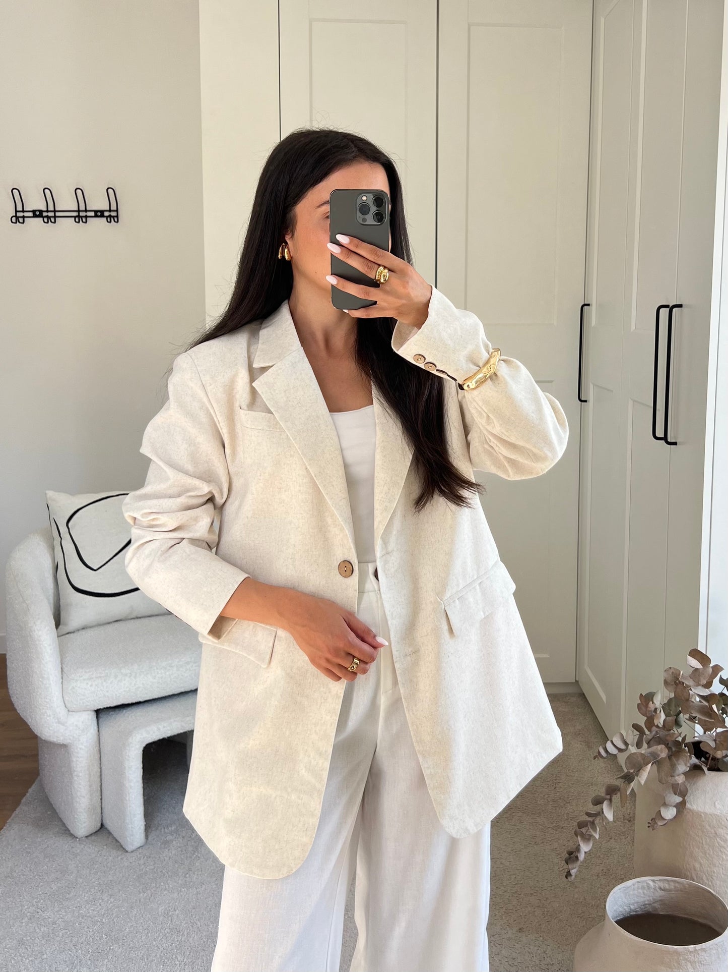 BLAZER LIN BEIGE