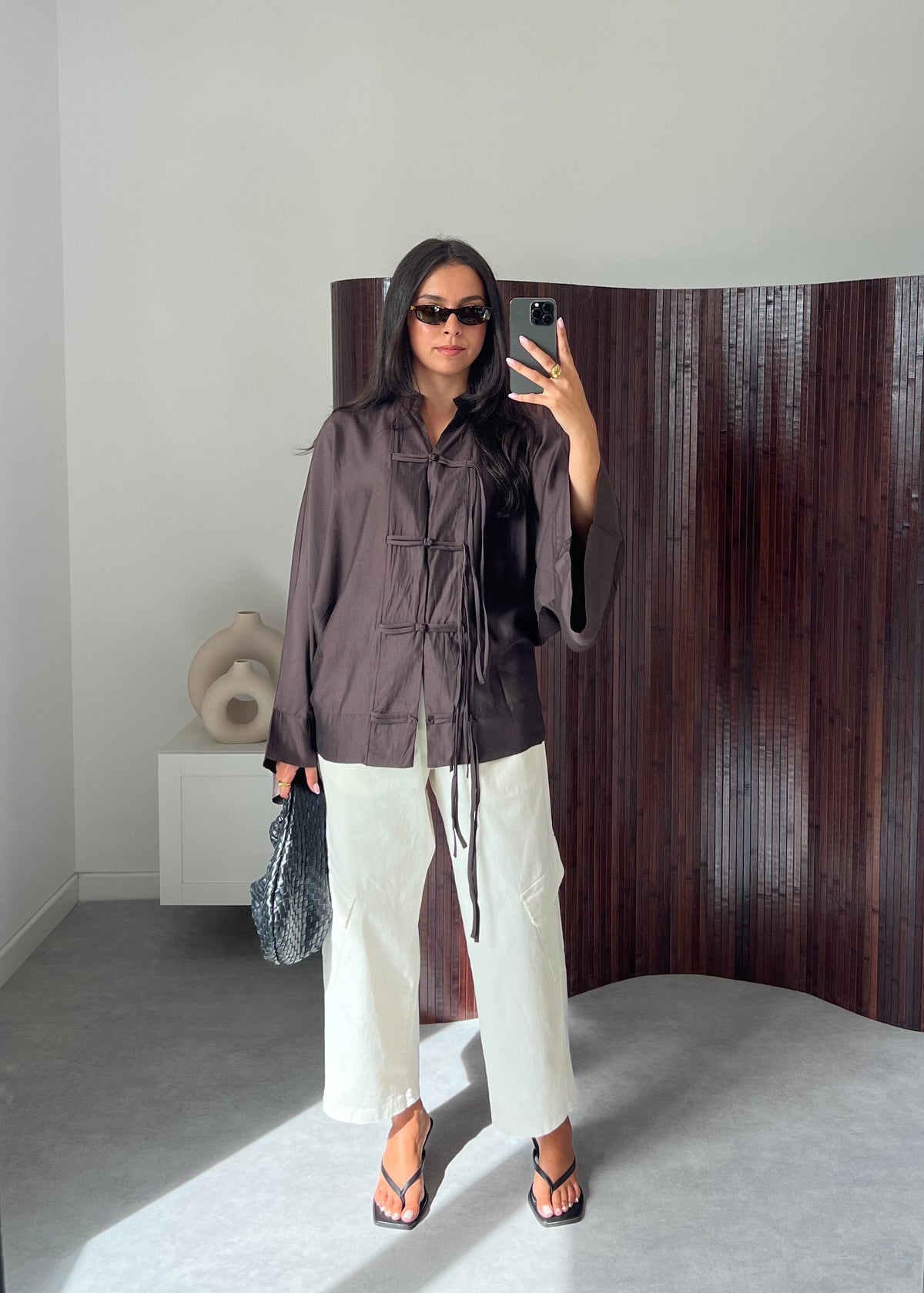 BLOUSE MARRON
