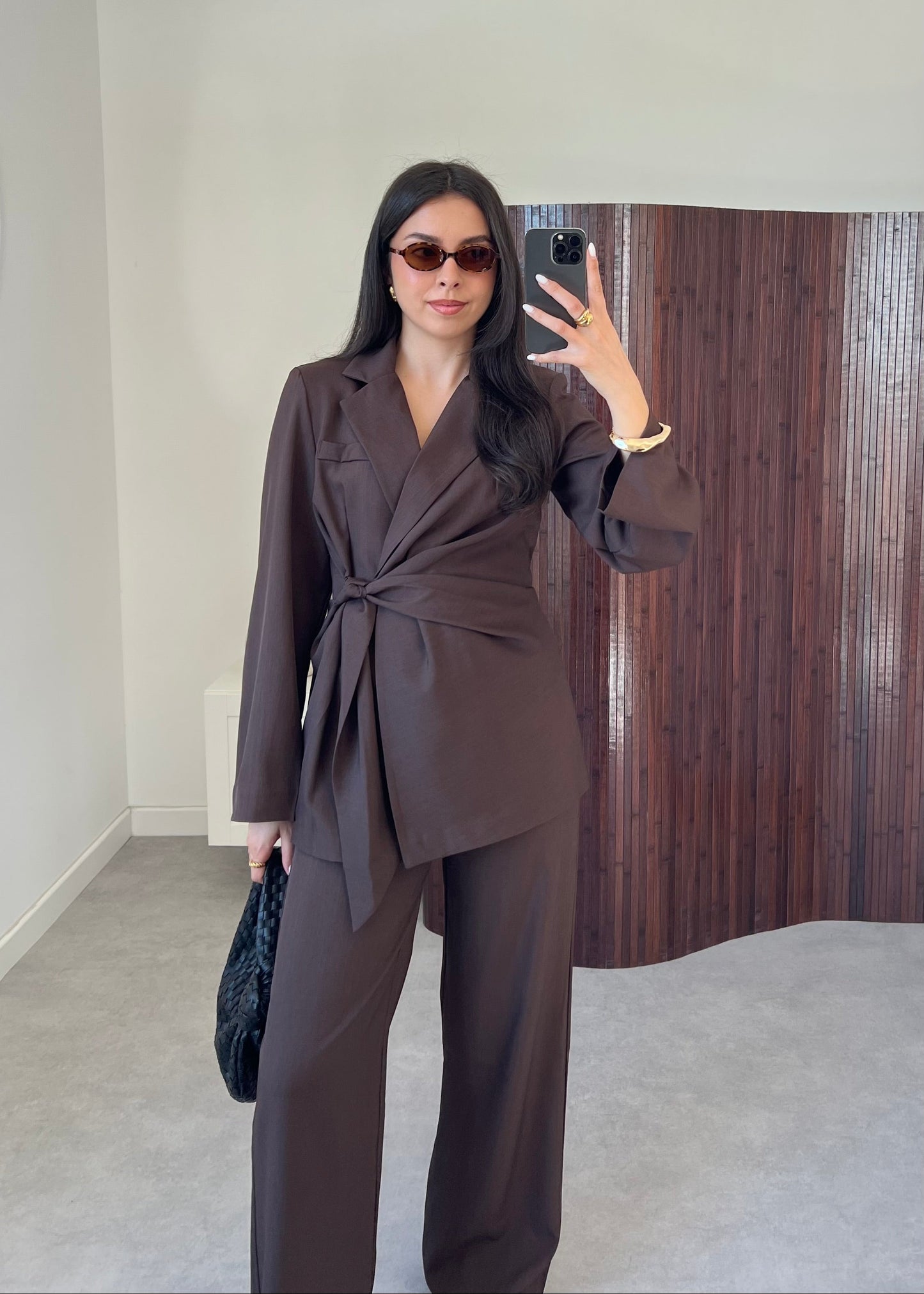 ENSEMBLE BLAZER MARRON