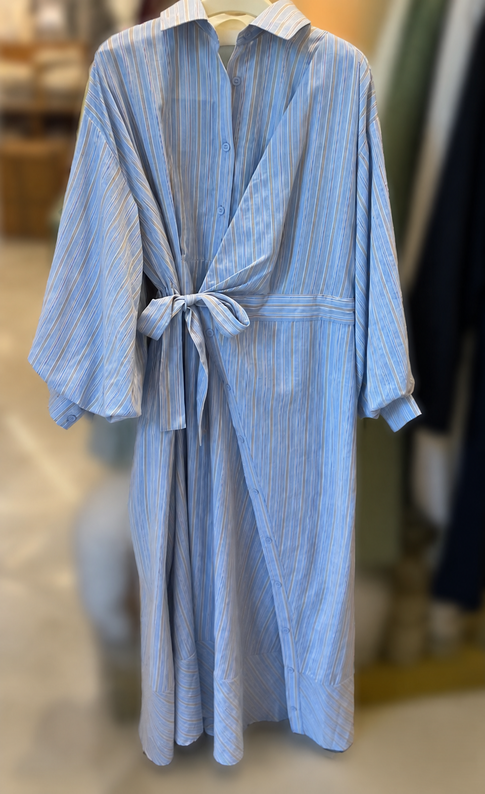 ROBE RAYURES BLEUES