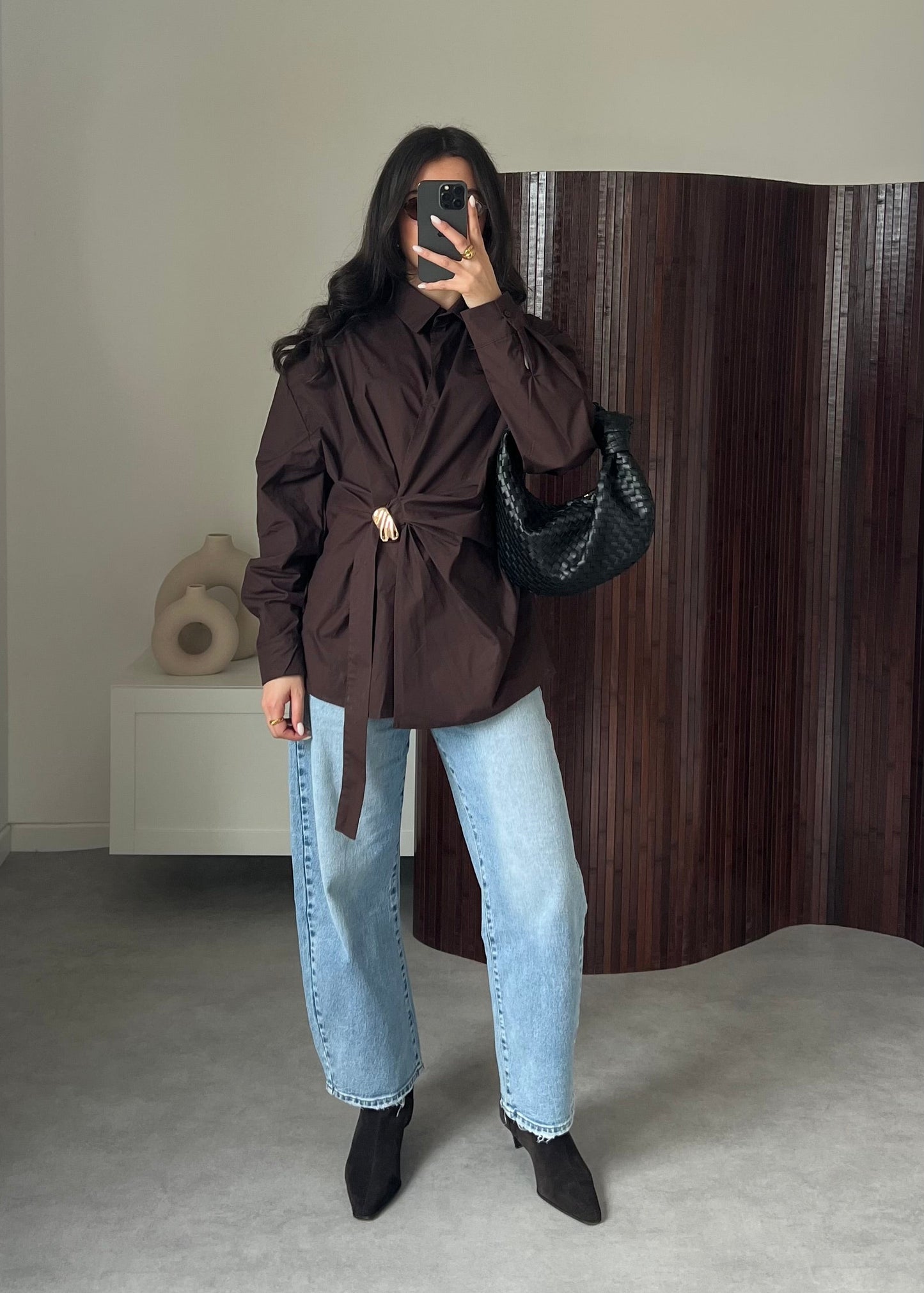 CHEMISE MARRON