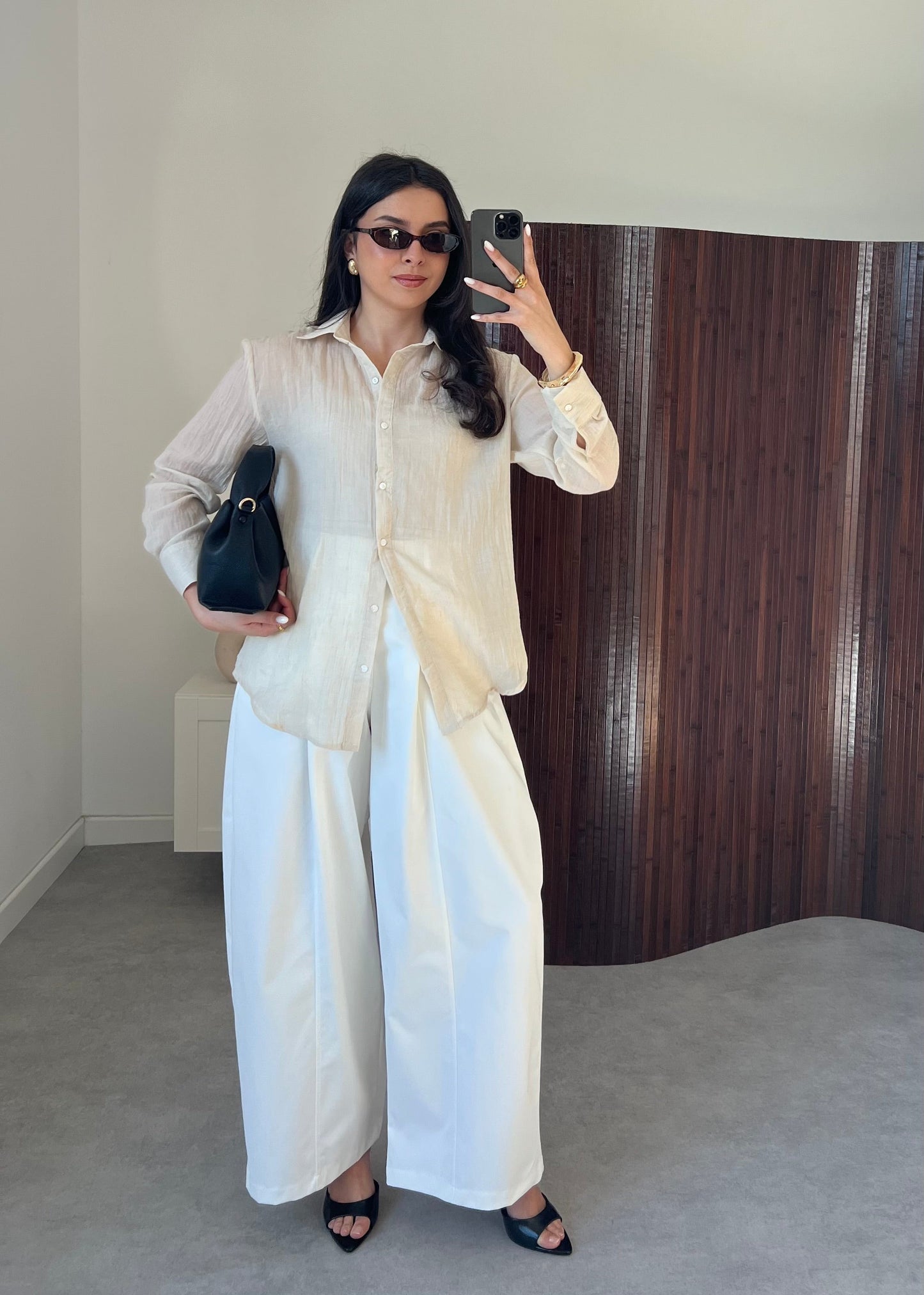 PANTALON BALLON BLANC