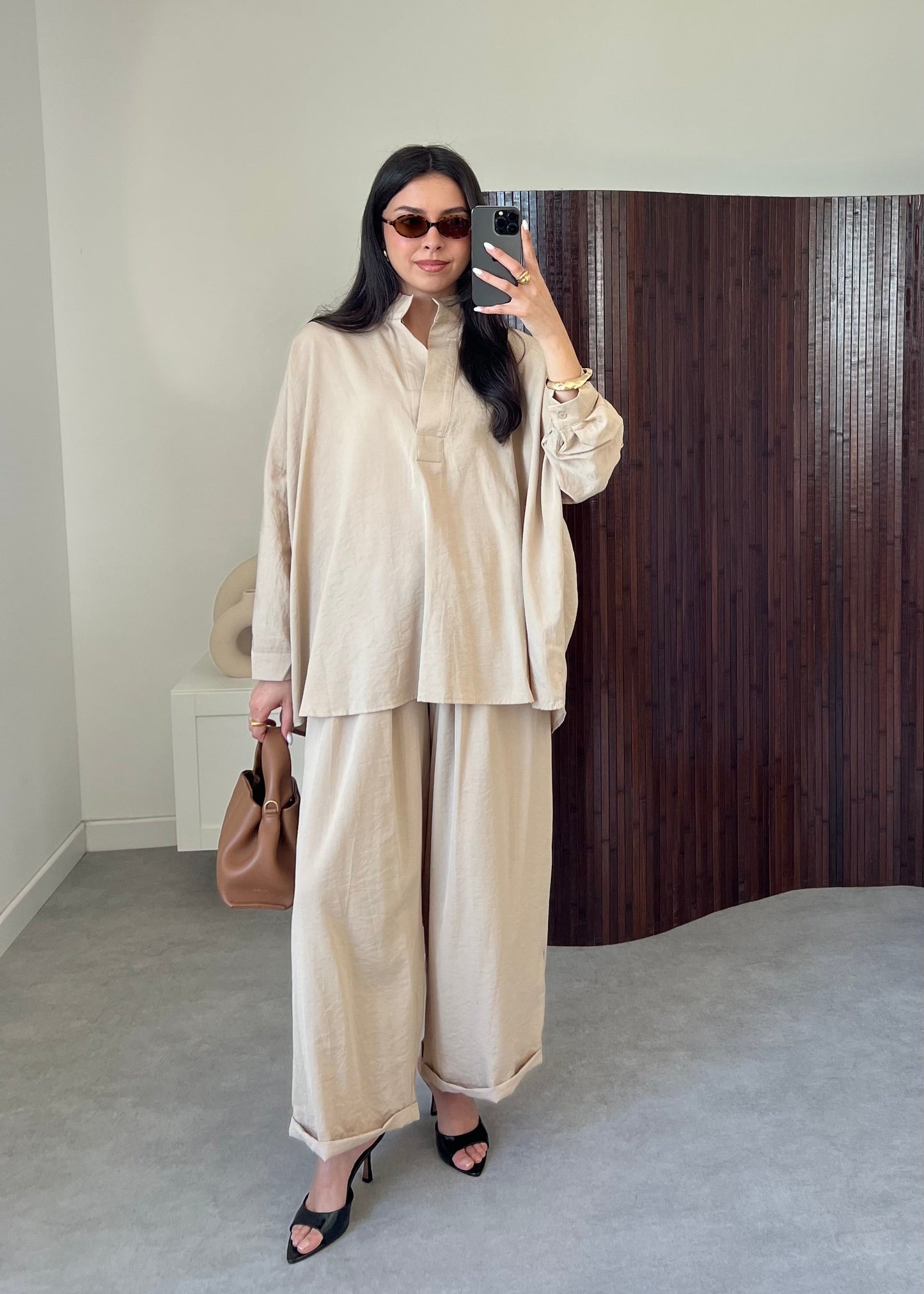 PRECOMMANDE !ENSEMBLE MAY BEIGE