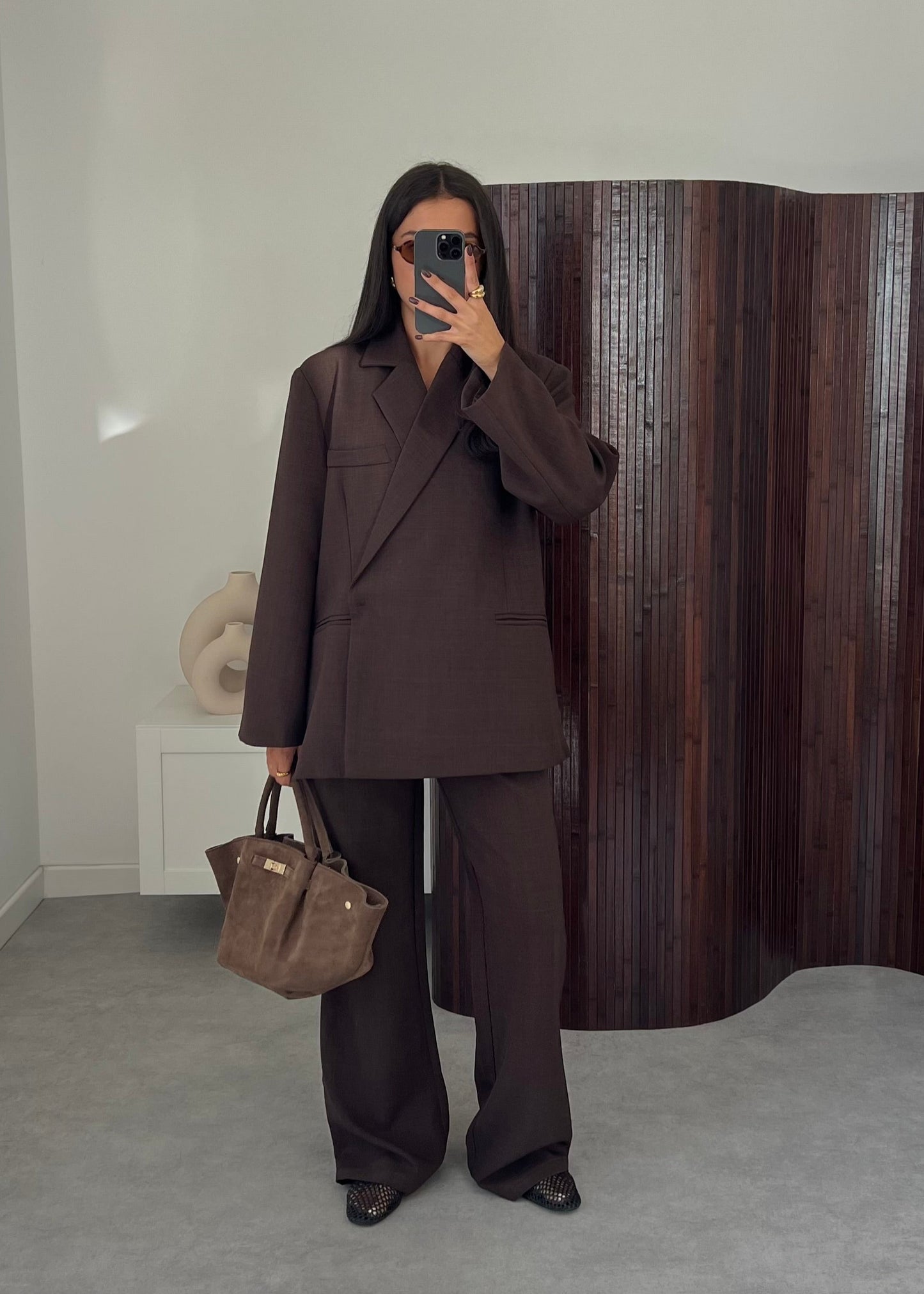 ENSEMBLE BLAZER MARRON