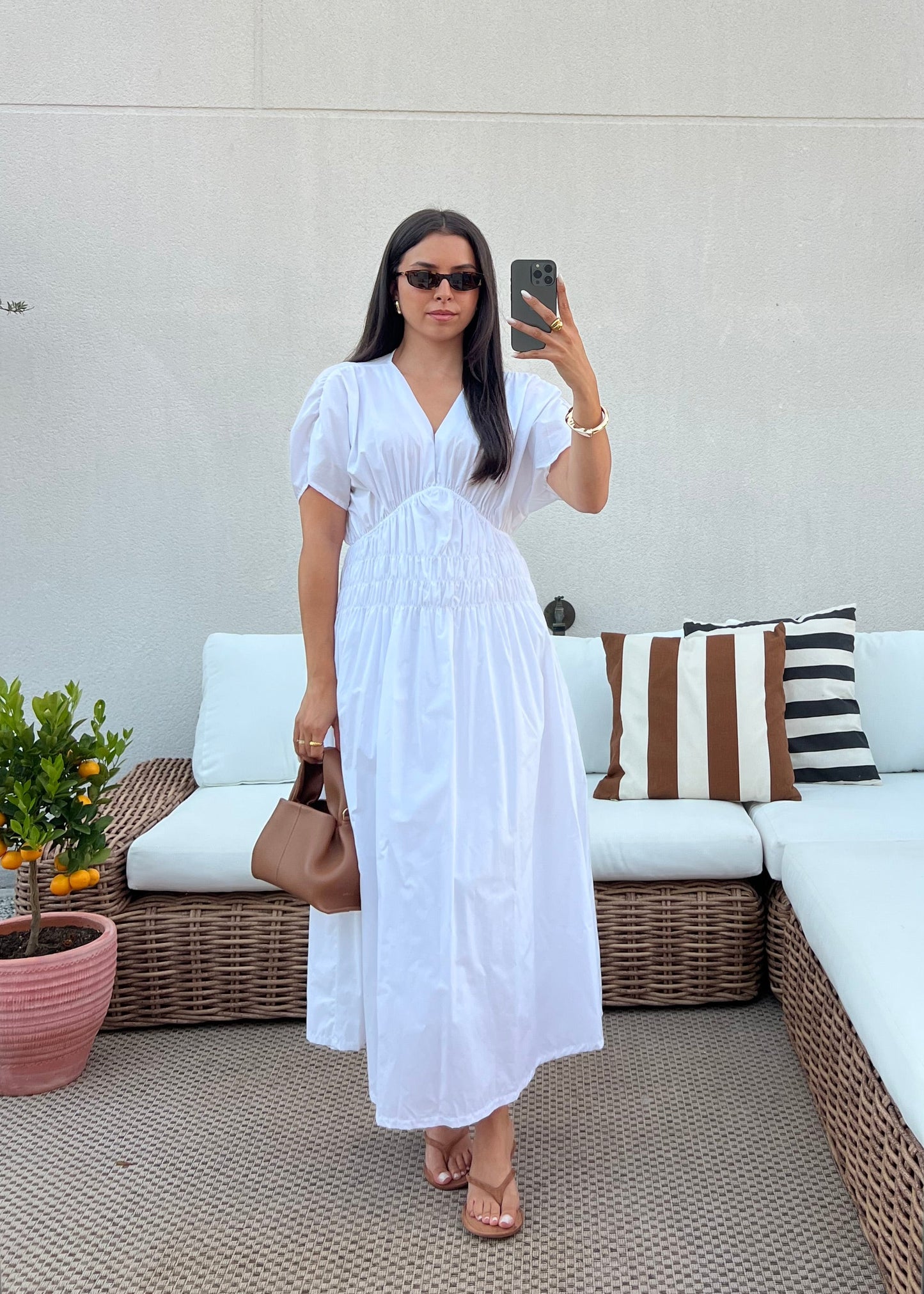 ROBE MANCHE COURTE BLANCHE