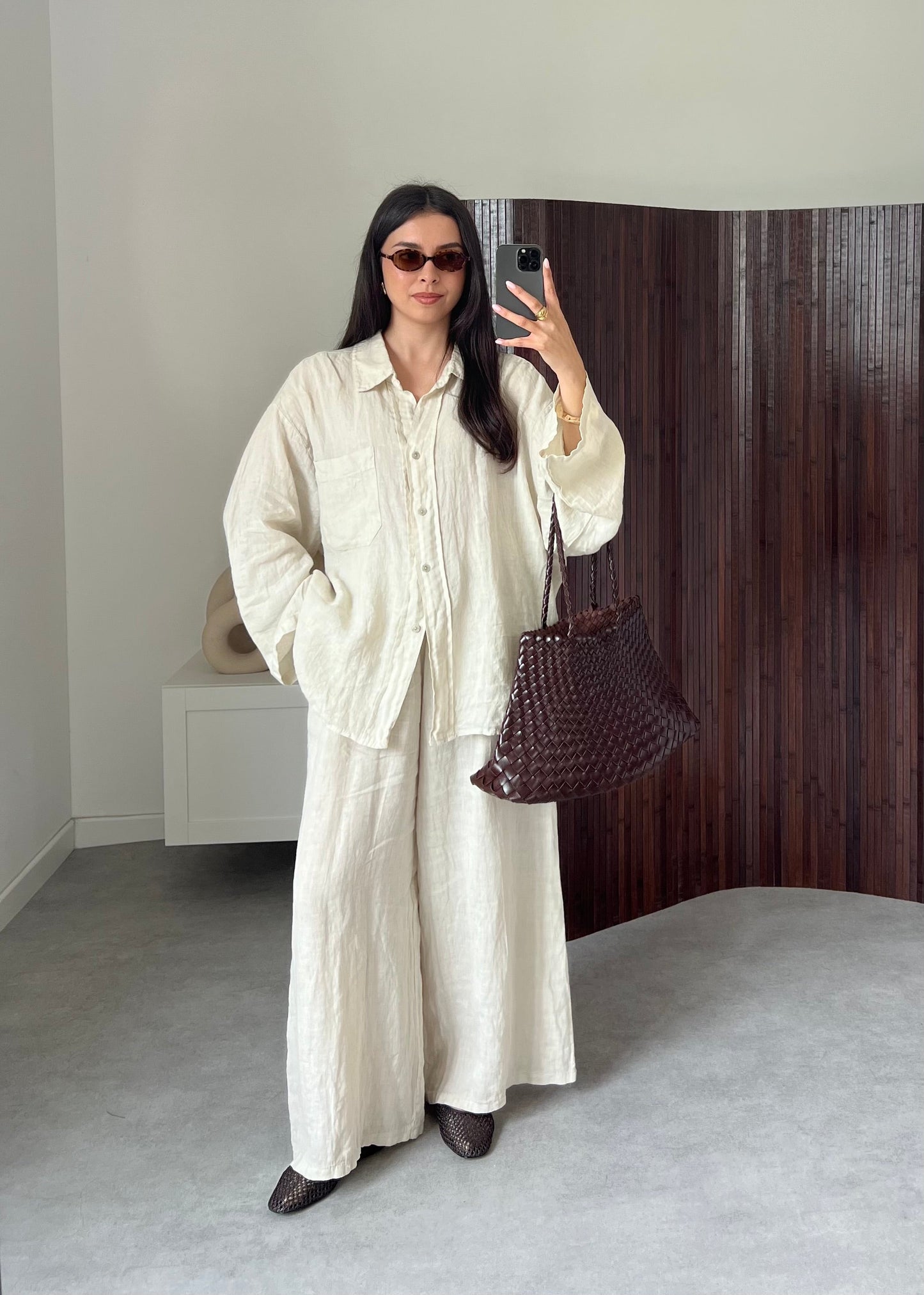 ENSEMBLE SUPERIEUR LIN BEIGE