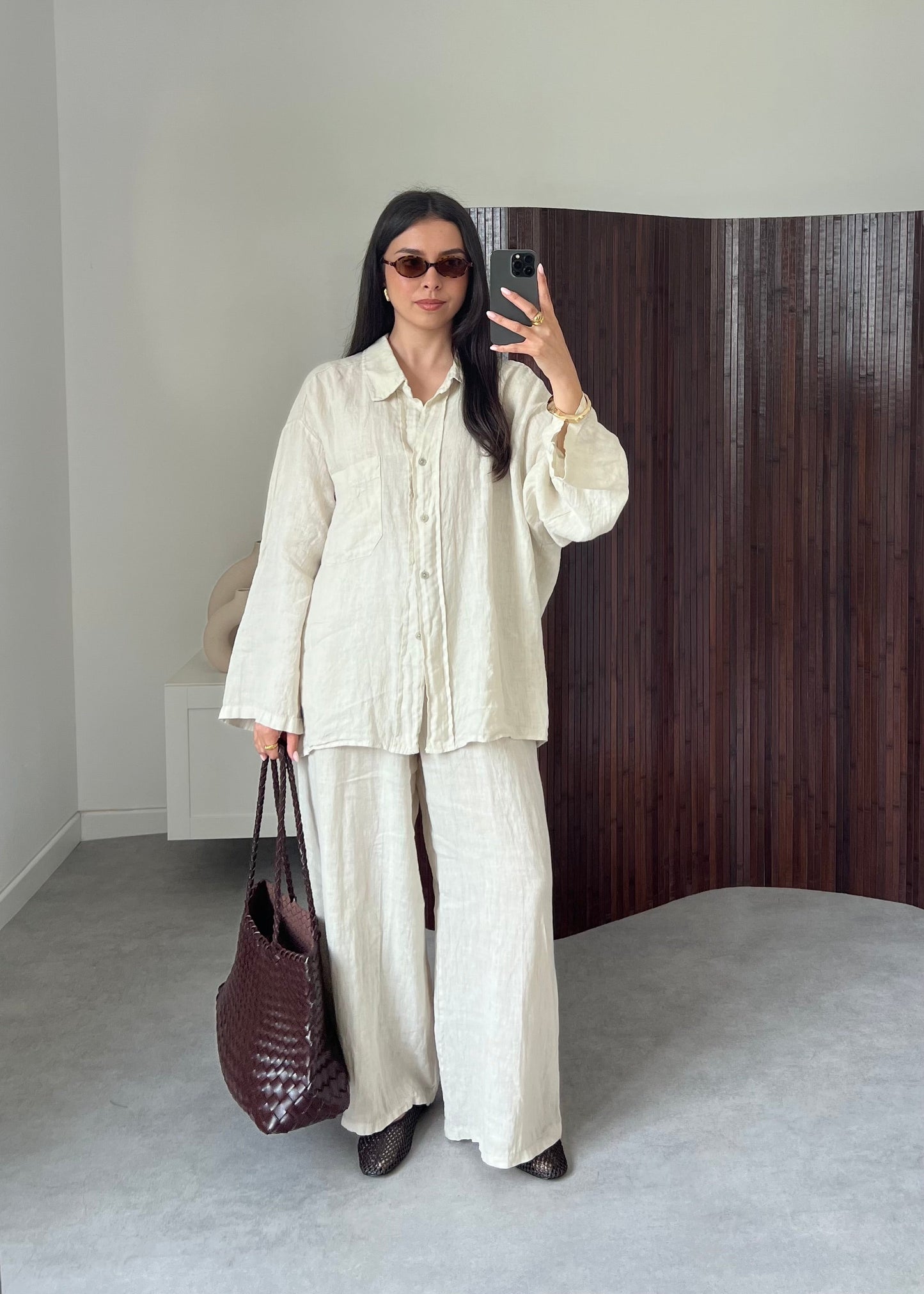 ENSEMBLE SUPERIEUR LIN BEIGE