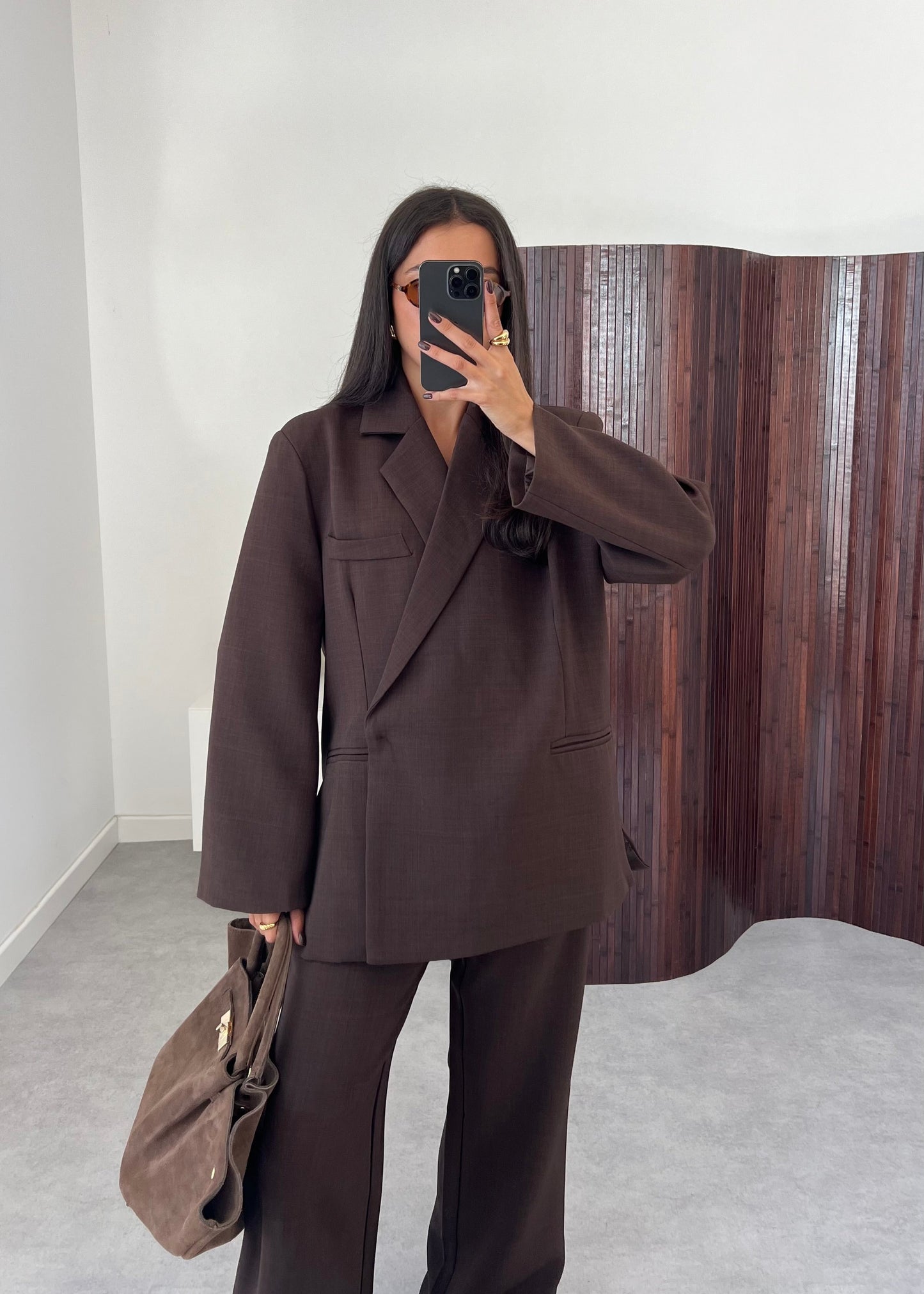 ENSEMBLE BLAZER MARRON