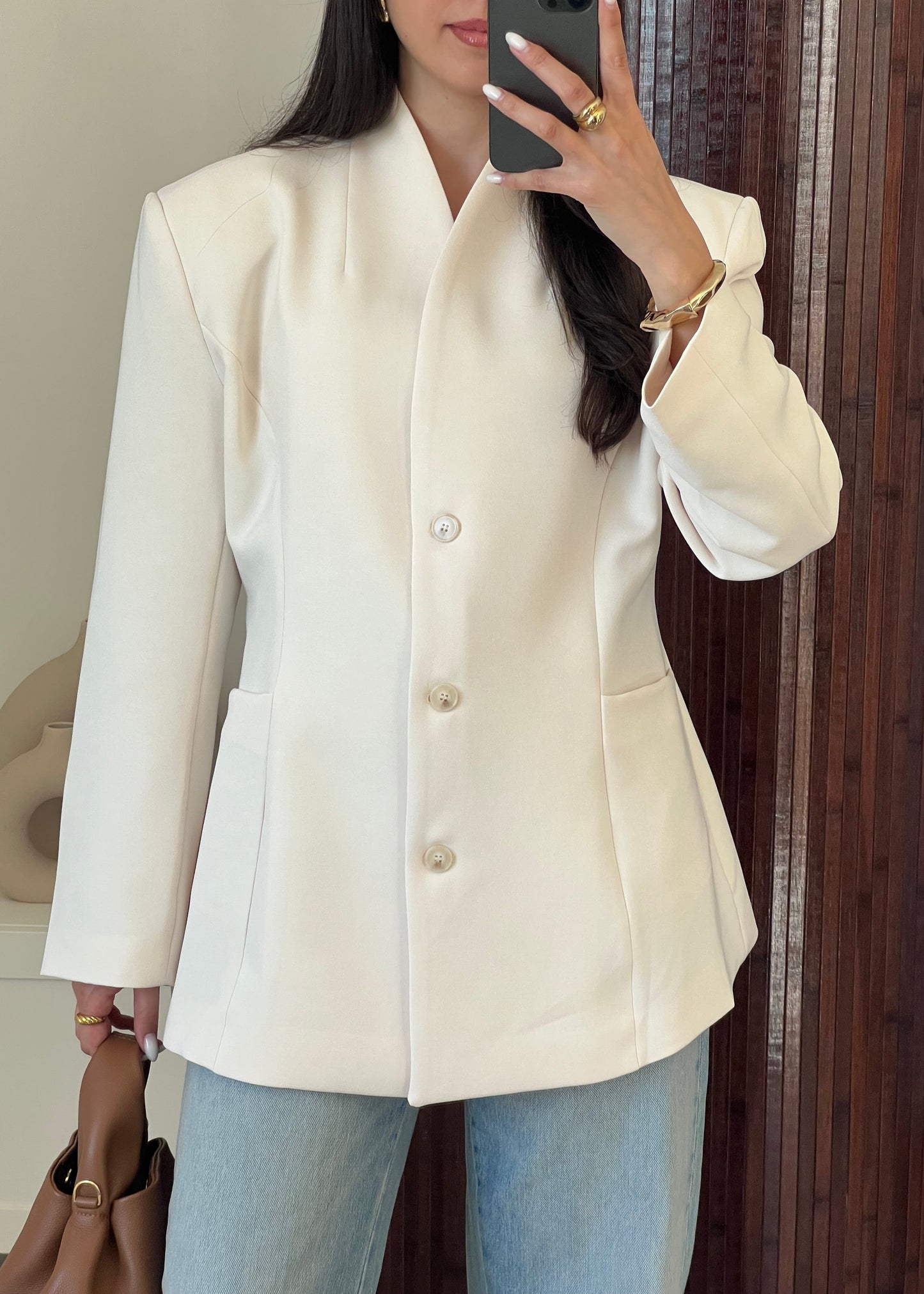 BLAZER ÉCRU