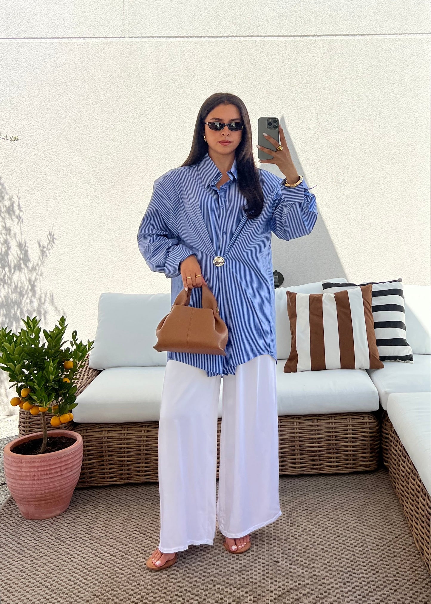 CHEMISE OVERSIZE RAYURE