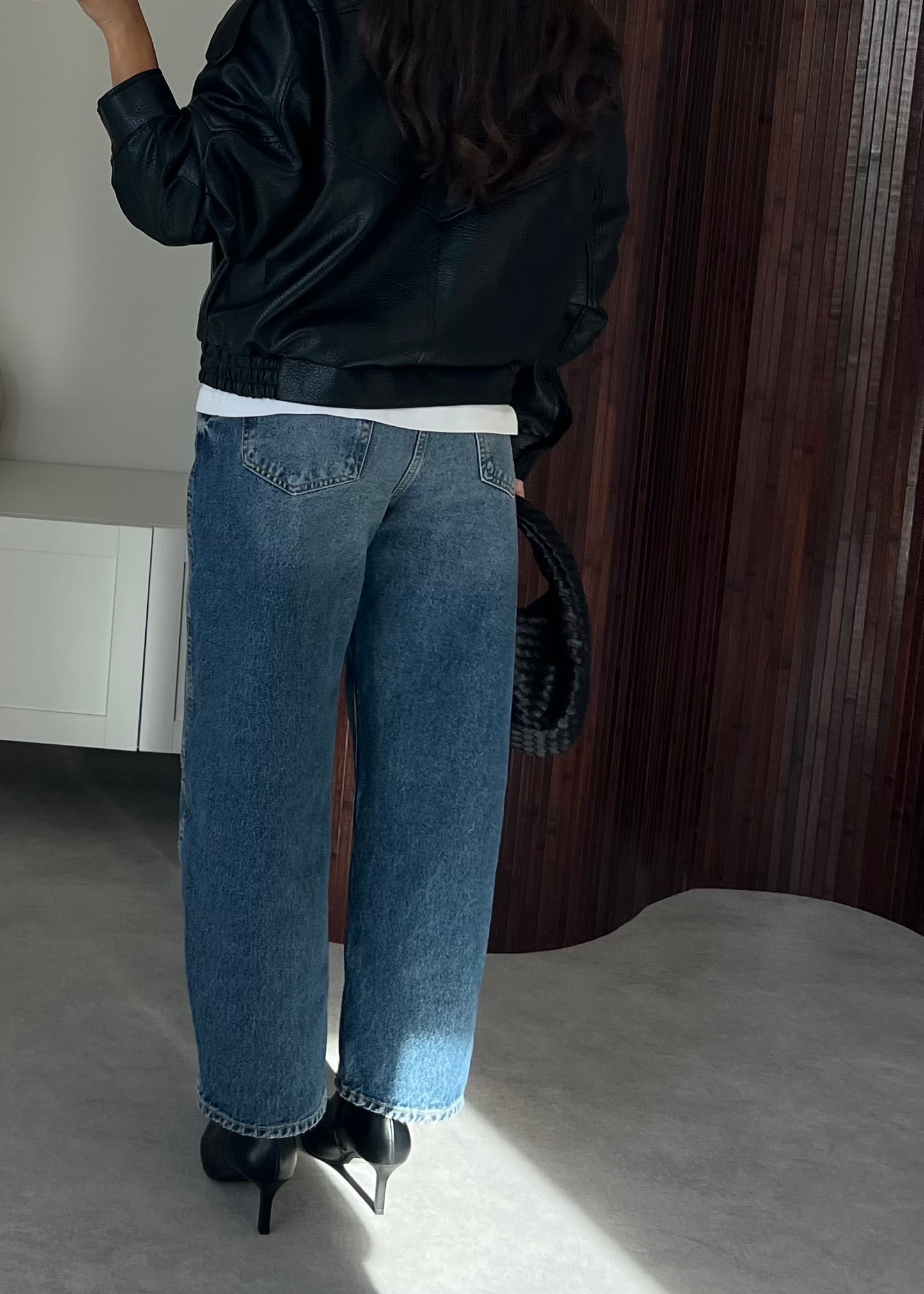 VESTE SIMILI NOIR ZA