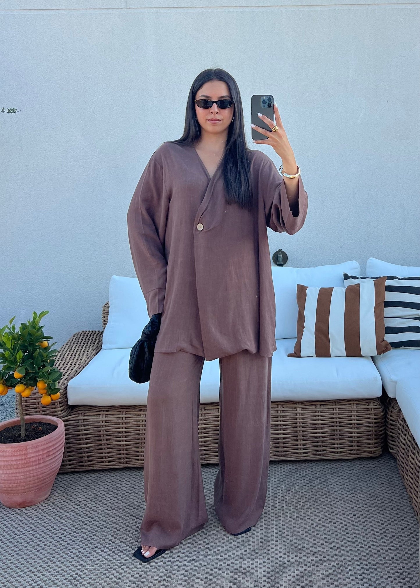 ENSEMBLE LIN MINA MARRON