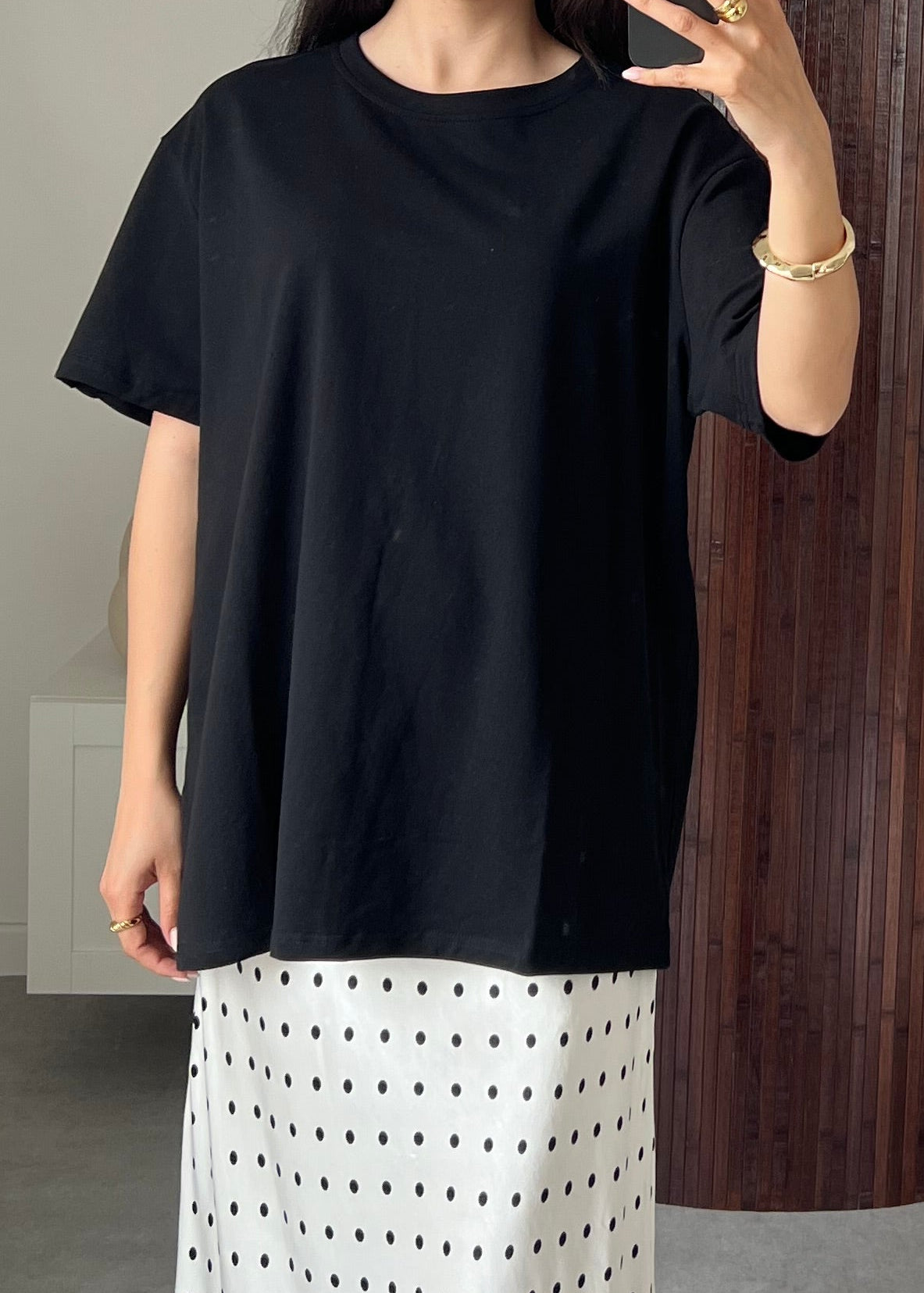 T-SHIRT COTON NOIR
