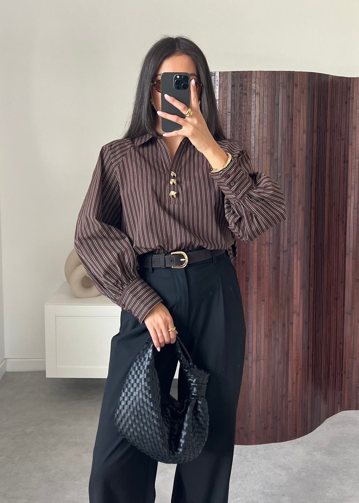 CHEMISE CHOCO RAYURE