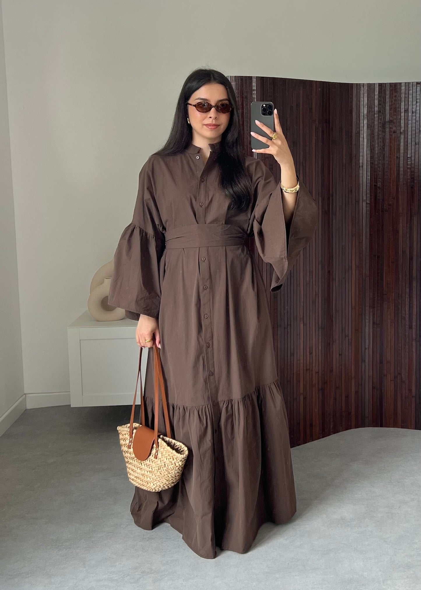 ROBE MIRA MARRON